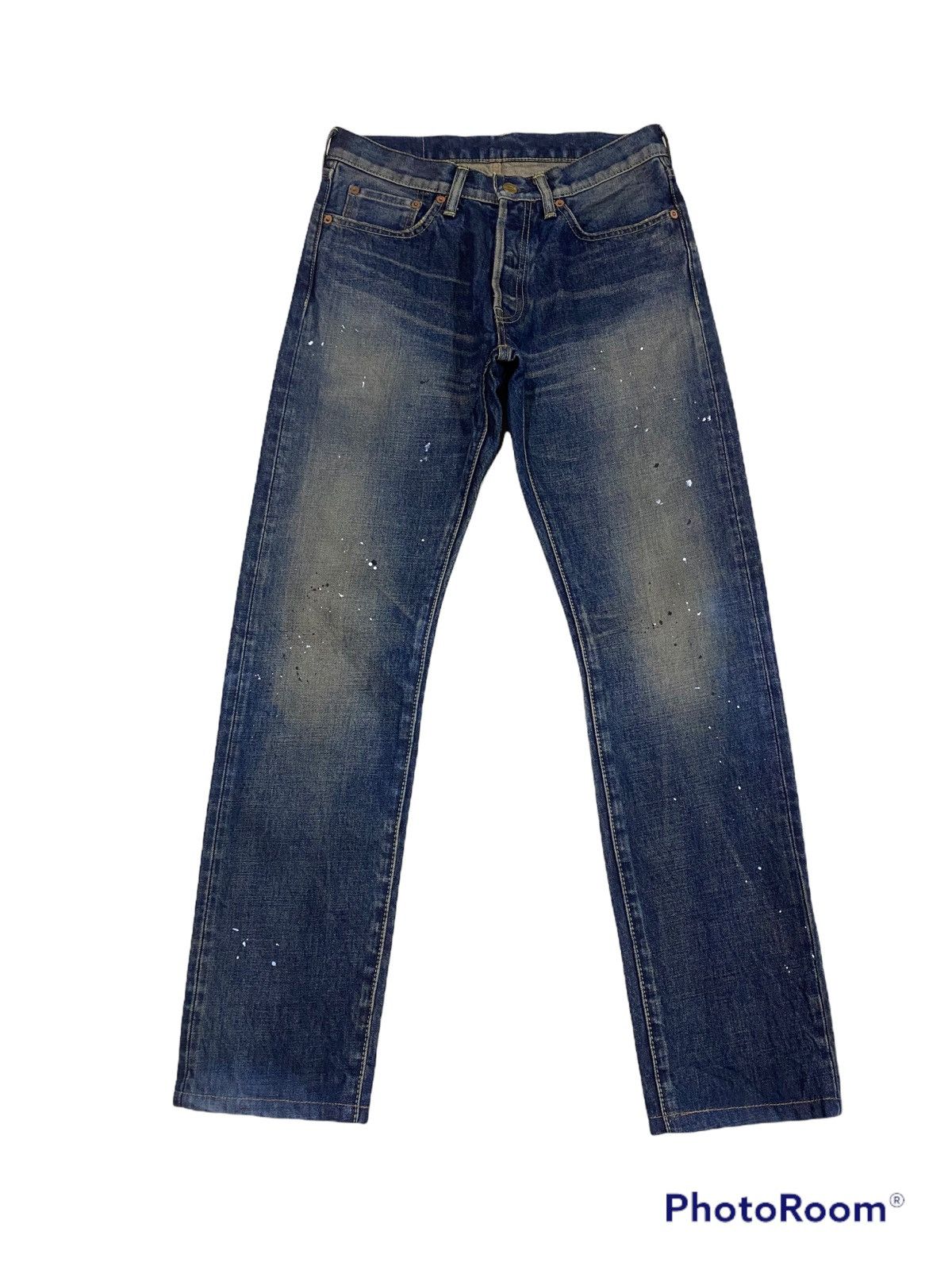 Japanese Brand Paint Splash Denim