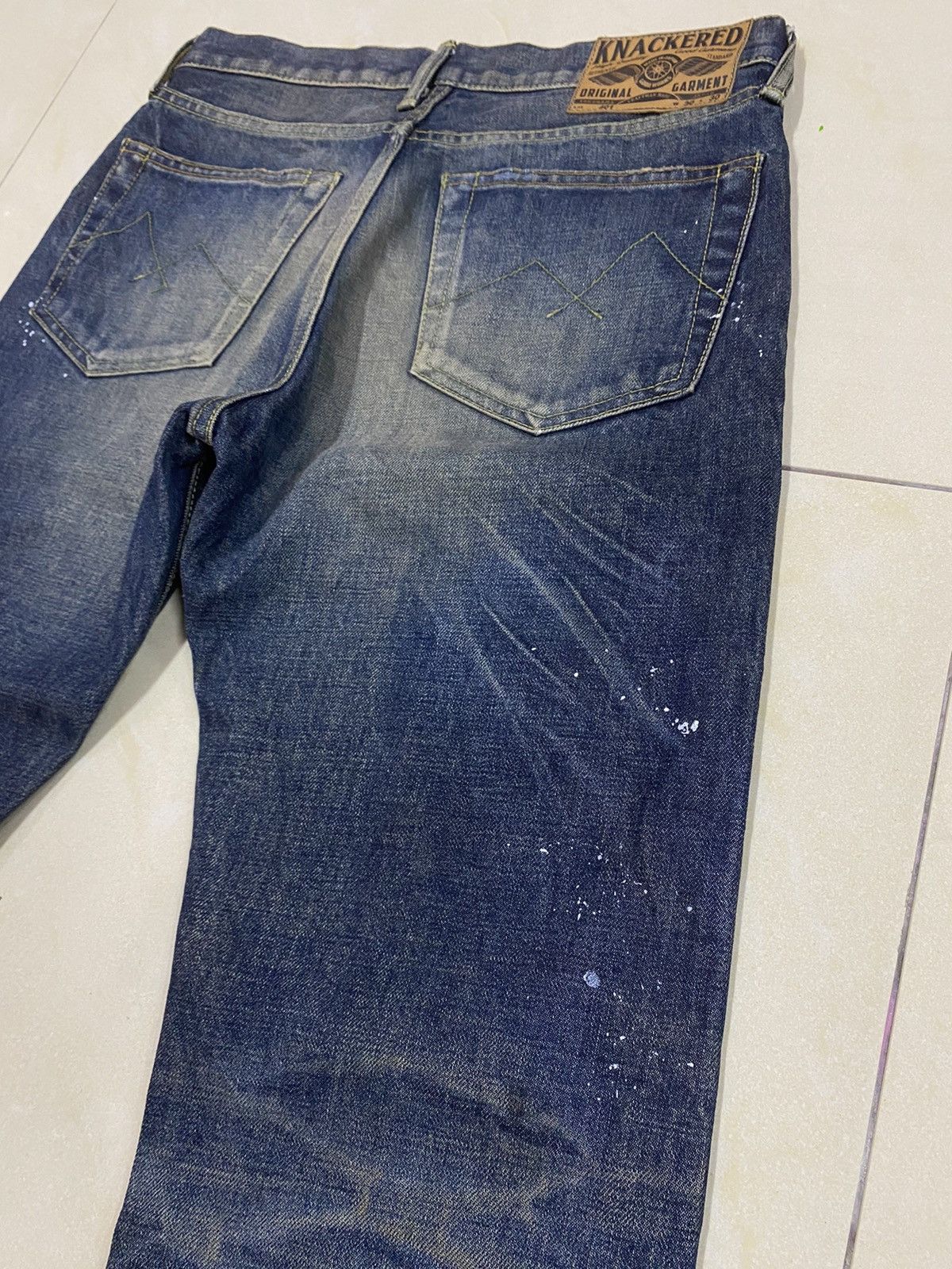 Japanese Brand Paint Splash Denim