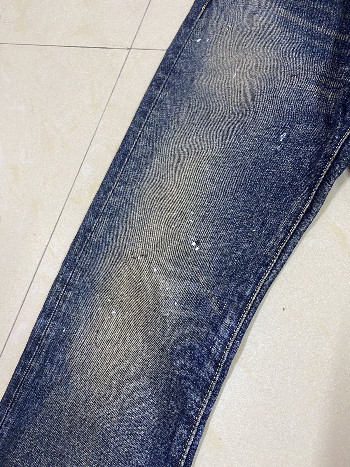 Japanese Brand Paint Splash Denim