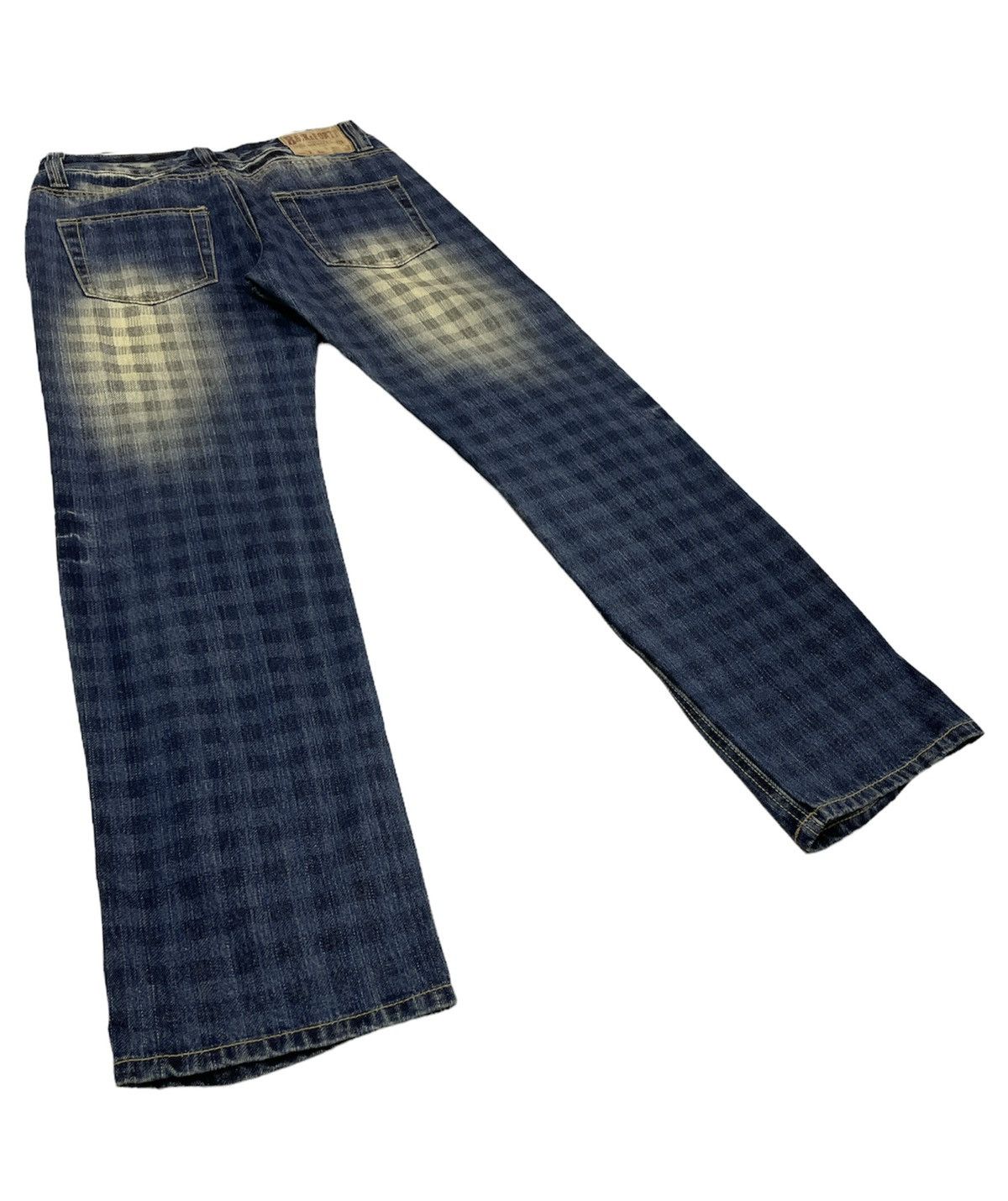 Japanese Brand × PPFM Vintage Back&Forth Japan Distress Chekered Jeans Punk Style Size US 30 / EU 46 - 5 Thumbnail