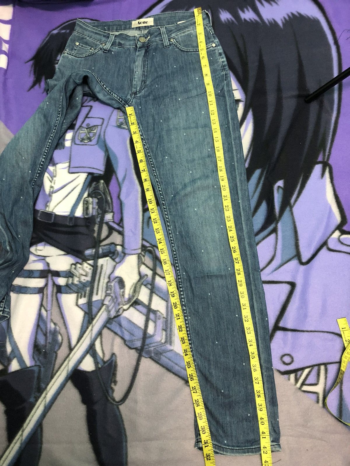 Acne Studios ACNE SNOW WASH SOFT DENIM JEANS Size US 28 / EU 44 - 12 Thumbnail