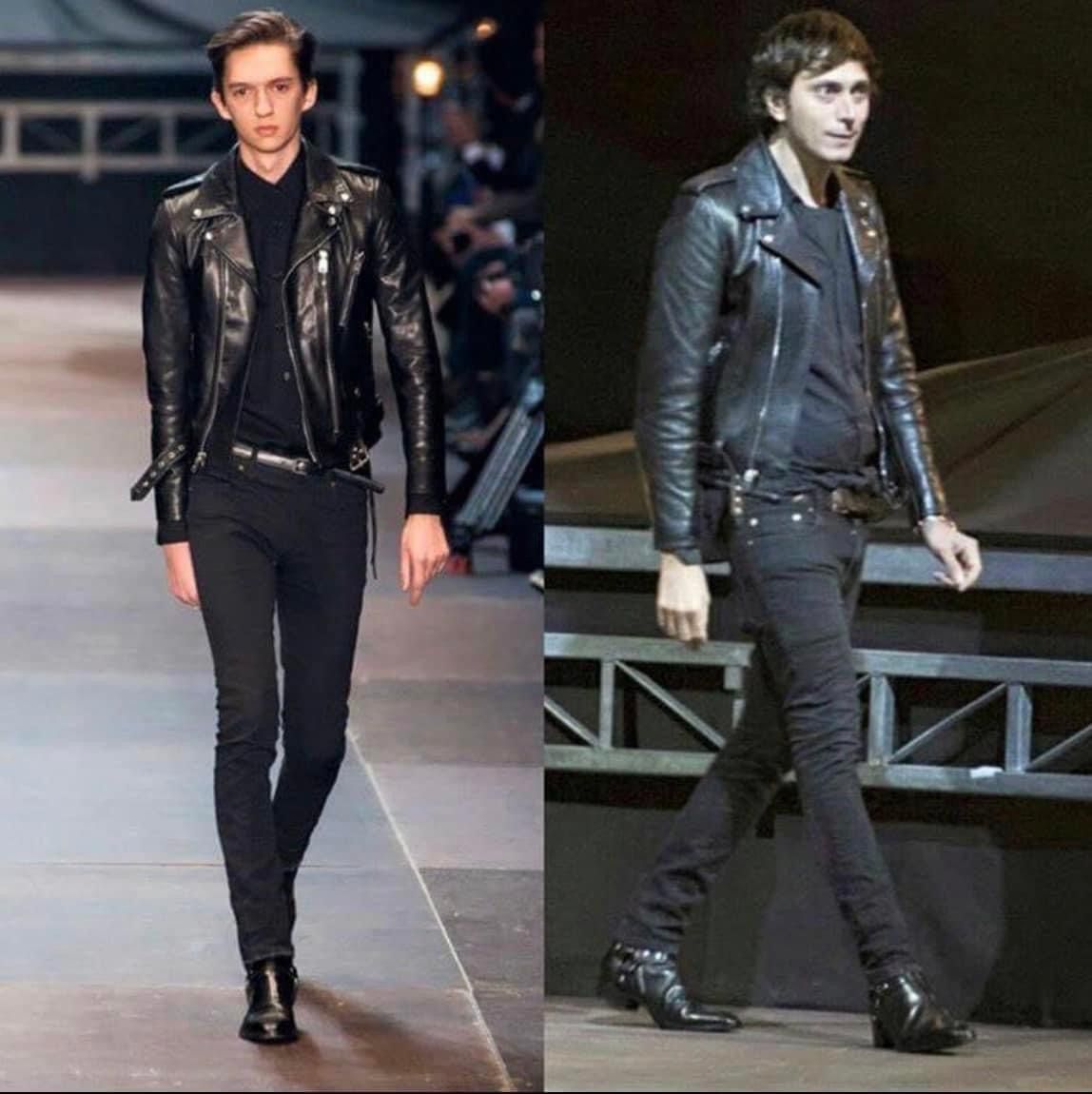 Hedi Slimane × Saint Laurent Paris 16FW Oiled Calf L17 Leather Biker Jacket sz44 Size US S / EU 44-46 / 1 - 9 Thumbnail