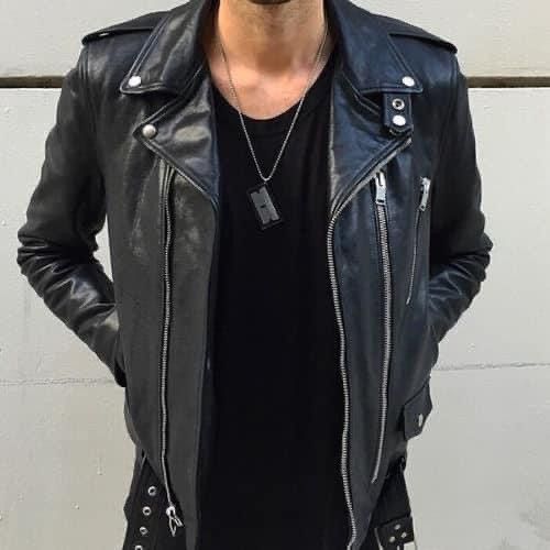 Hedi Slimane × Saint Laurent Paris 16FW Oiled Calf L17 Leather Biker Jacket sz44 Size US S / EU 44-46 / 1 - 18 Thumbnail