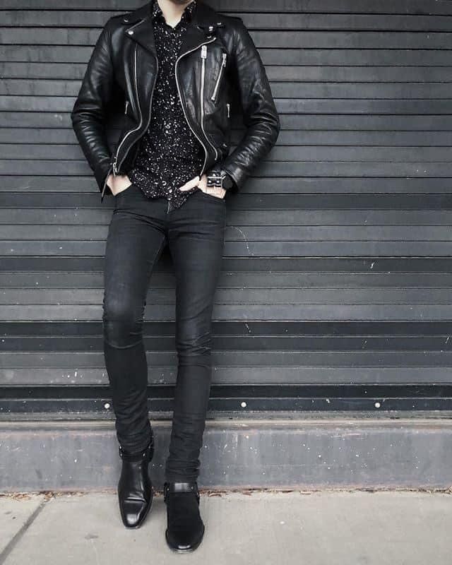 Hedi Slimane × Saint Laurent Paris 16FW Oiled Calf L17 Leather Biker Jacket sz44 Size US S / EU 44-46 / 1 - 16 Thumbnail