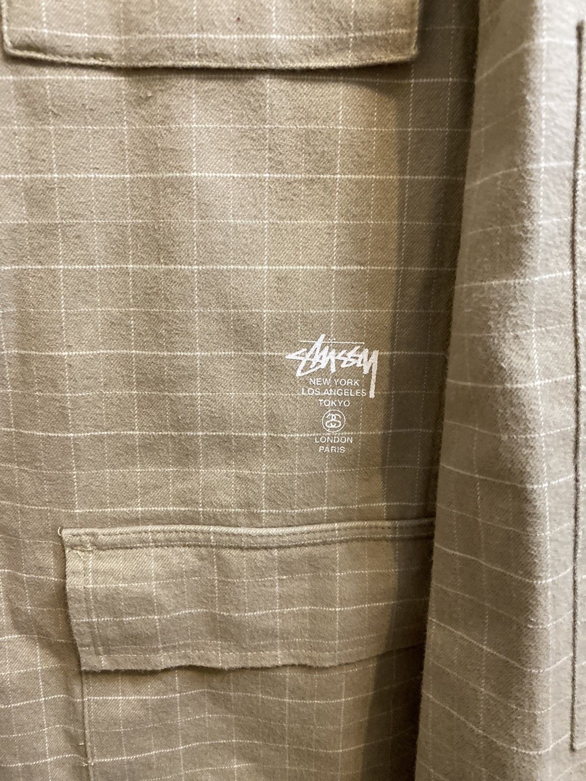 Stussy Stussy Cream Work Jacket Chore Coat Size US XL / EU 56 / 4 - 2 Thumbnail