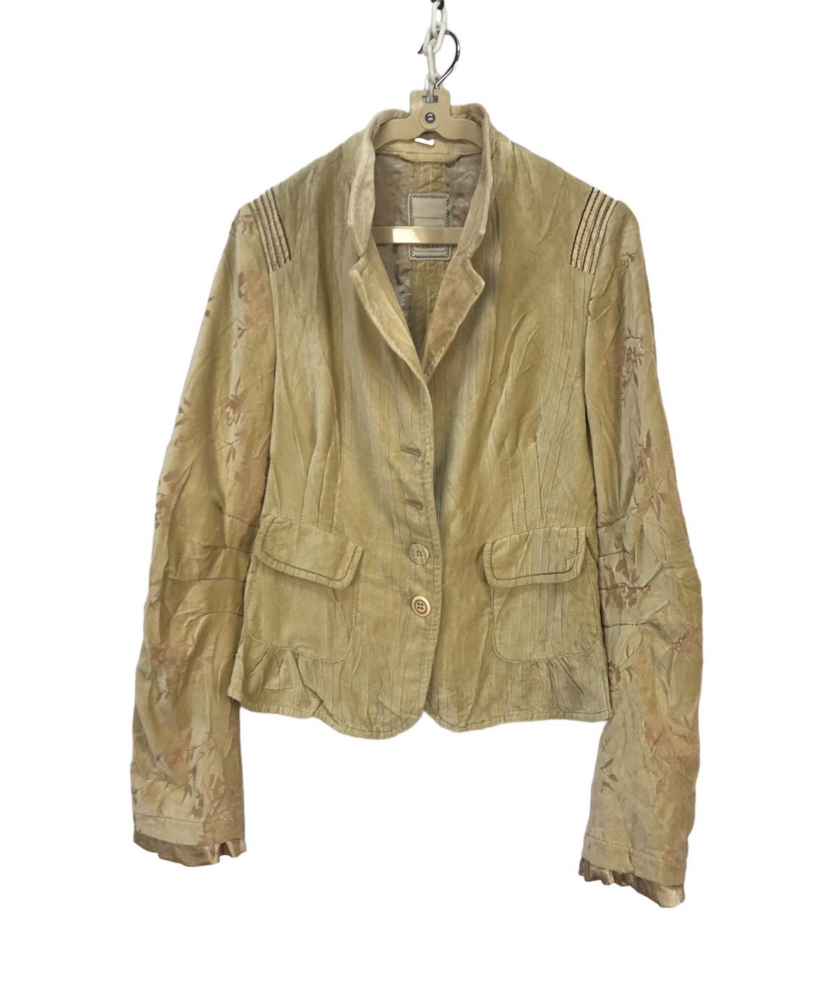 Designer × Marithe + Francois Girbaud Marithe Francois girbaud velvet printed croptop jacket Size M / US 6-8 / IT 42-44 - 1 Thumbnail