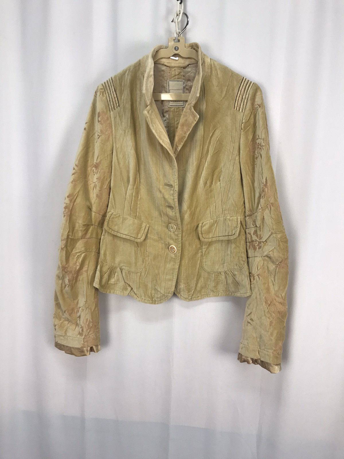 Designer × Marithe + Francois Girbaud Marithe Francois girbaud velvet printed croptop jacket Size M / US 6-8 / IT 42-44 - 9 Thumbnail