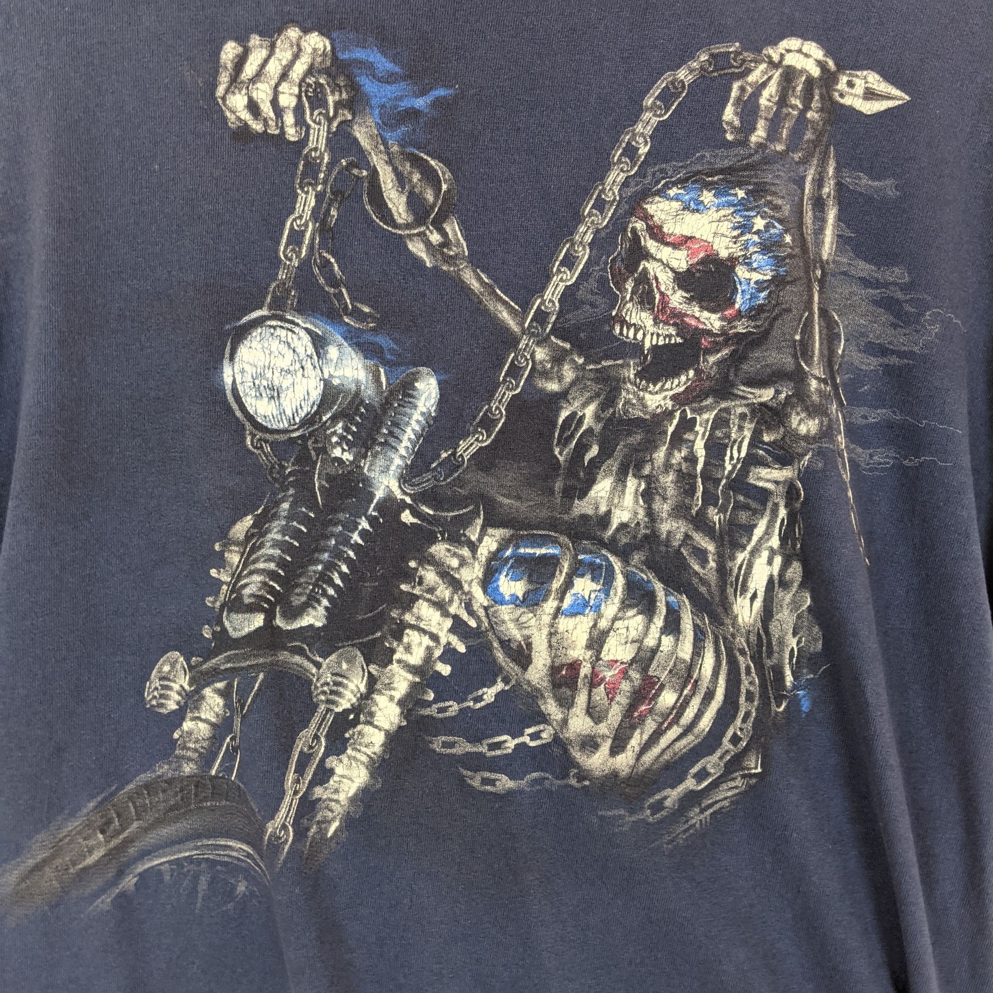 Japanese Brand MOTORCYCLE Gang Chopper Skeleton T-Shirt Size US S / EU 44-46 / 1 - 5 Thumbnail