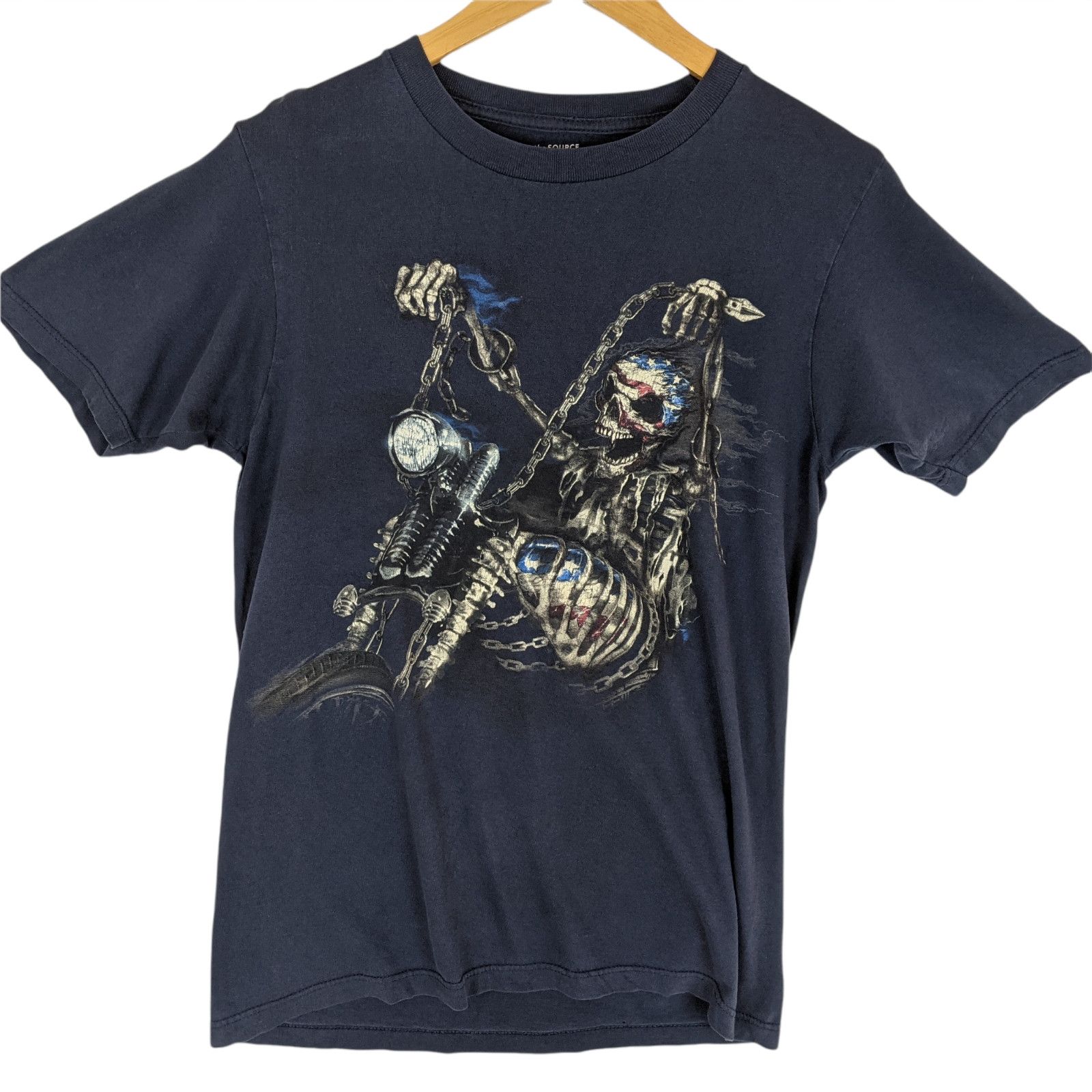 Japanese Brand MOTORCYCLE Gang Chopper Skeleton T-Shirt Size US S / EU 44-46 / 1 - 2 Thumbnail