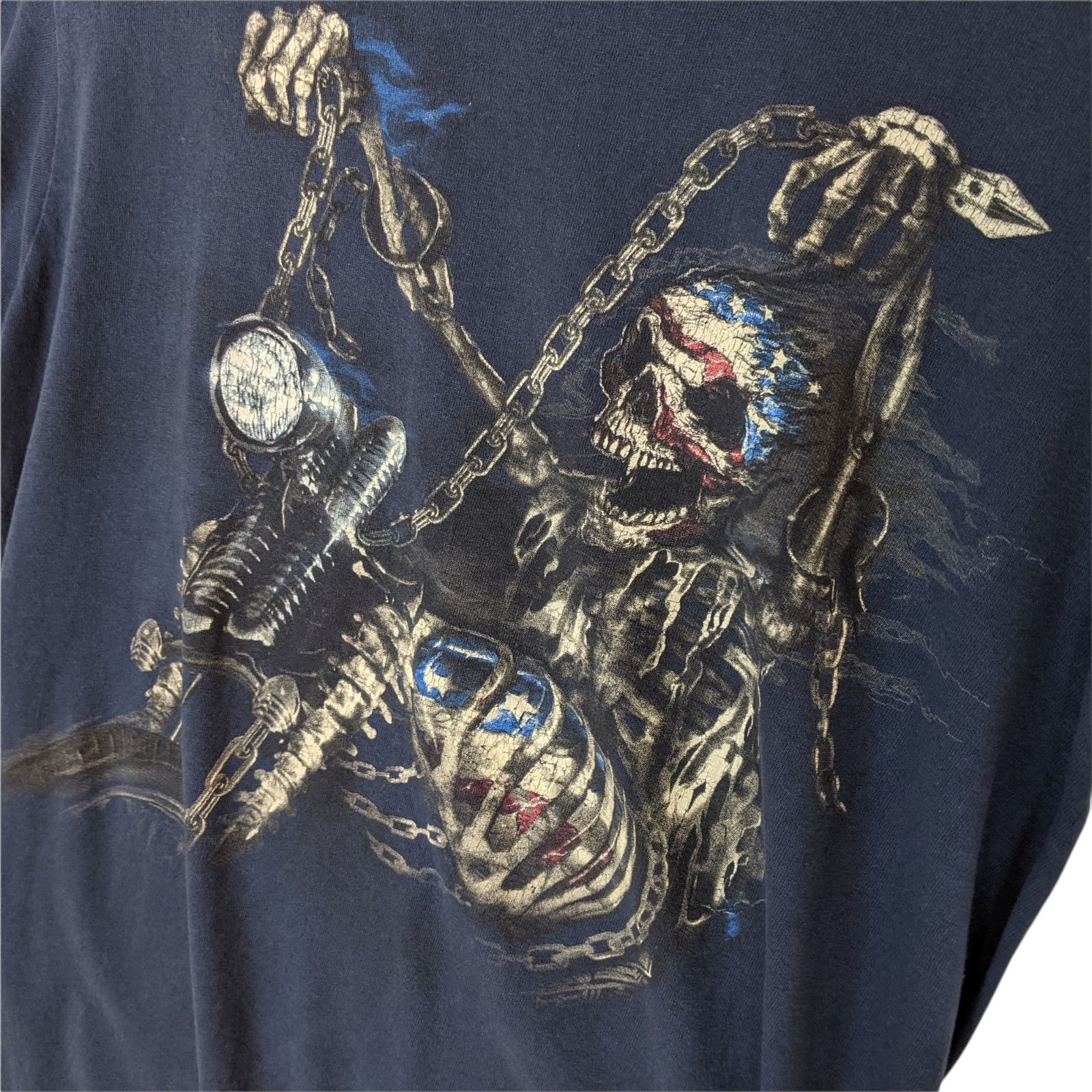 Japanese Brand MOTORCYCLE Gang Chopper Skeleton T-Shirt Size US S / EU 44-46 / 1 - 4 Thumbnail