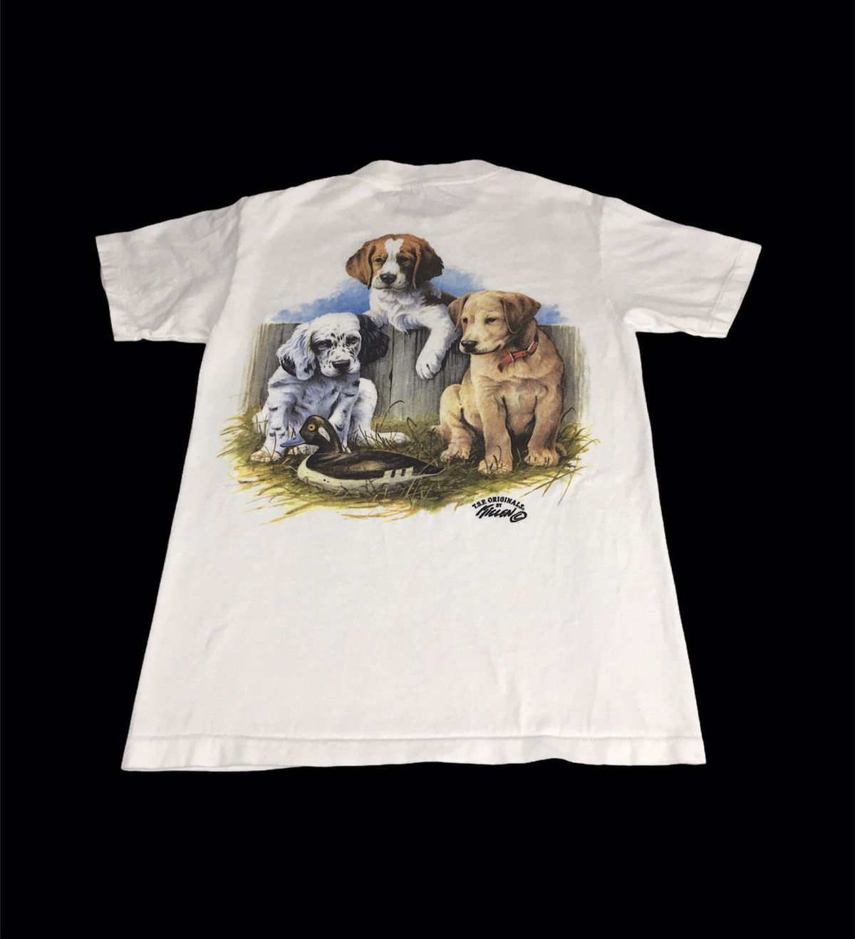 Vintage 90s T.S.F Original Made in USA Single Pocket Graphic Tee Size US S / EU 44-46 / 1 - 1 Thumbnail