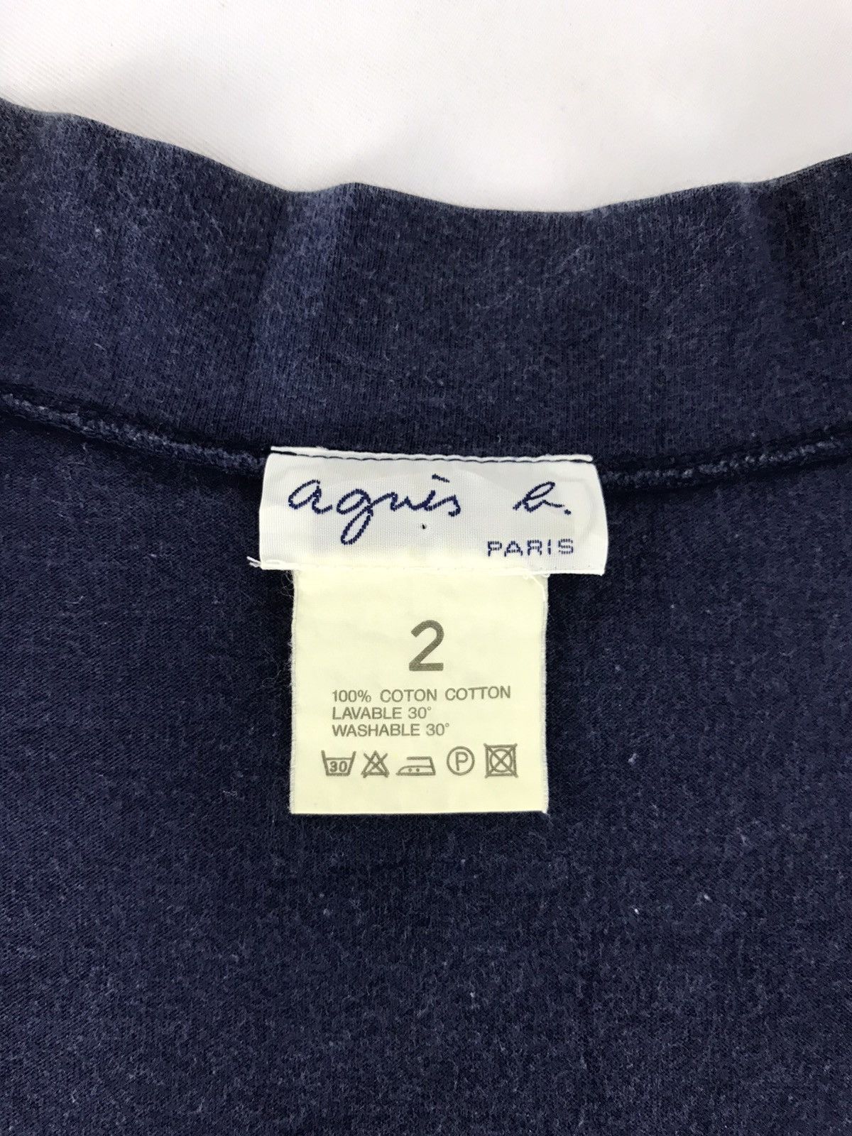 Vintage × agnes b. Vintage Agnes B Paris Cardigan Knitwear Sweatshirt Plain Size US M / EU 48-50 / 2 - 5 Thumbnail