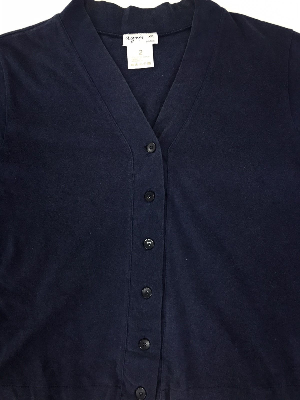 Vintage × agnes b. Vintage Agnes B Paris Cardigan Knitwear Sweatshirt Plain Size US M / EU 48-50 / 2 - 3 Thumbnail