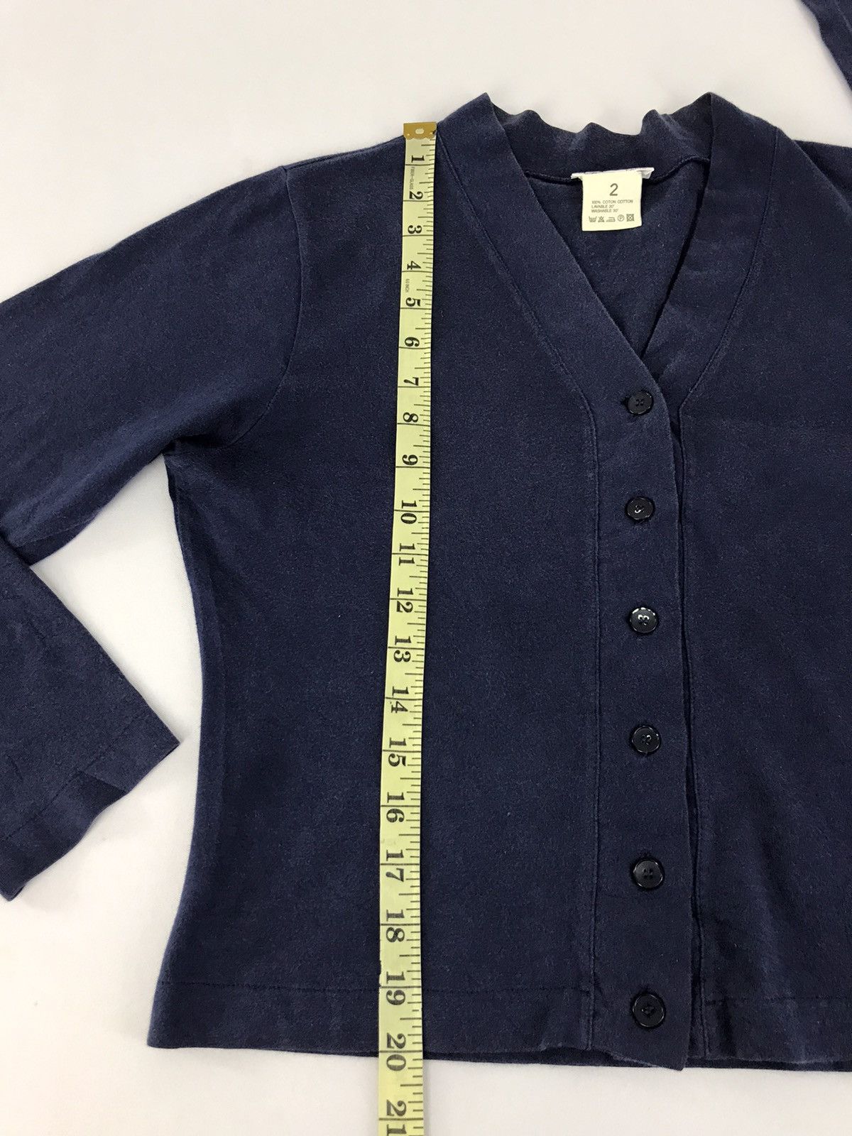 Vintage × agnes b. Vintage Agnes B Paris Cardigan Knitwear Sweatshirt Plain Size US M / EU 48-50 / 2 - 8 Thumbnail
