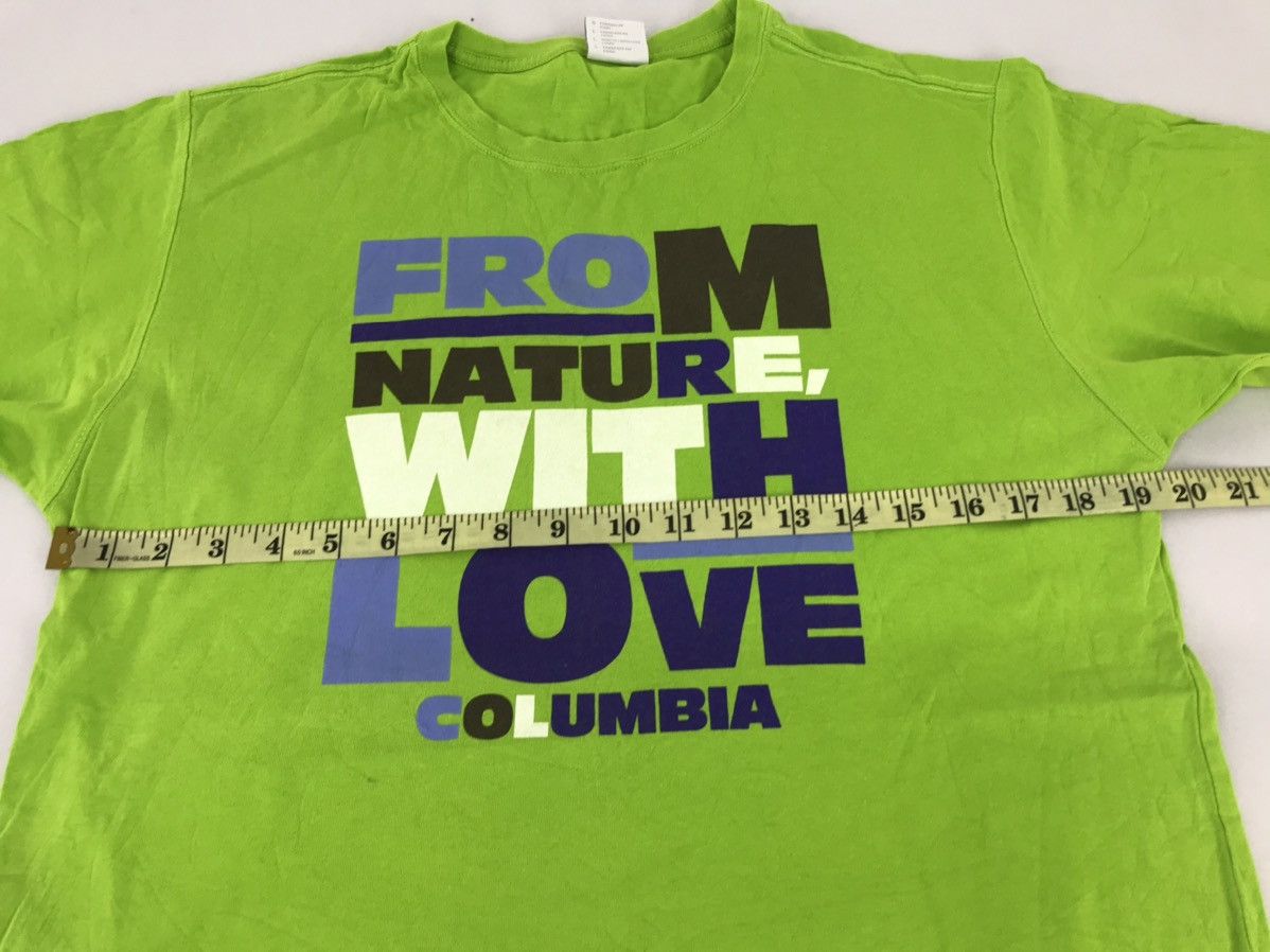Columbia × Vintage Vintage 90s Columbia Nature With Love Spell Out Tee Size US M / EU 48-50 / 2 - 11 Thumbnail