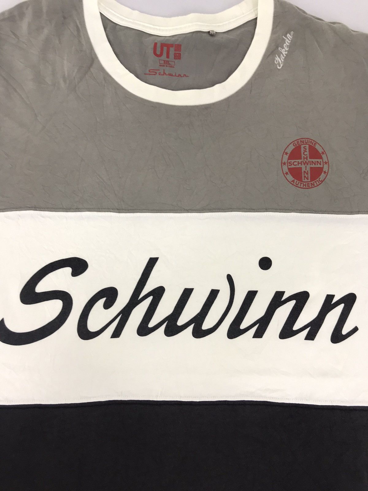 Japanese Brand Schwin Bicycle Brand Spell Out Tee T-shirt Side Tape Size US XXL / EU 58 / 5 - 3 Thumbnail