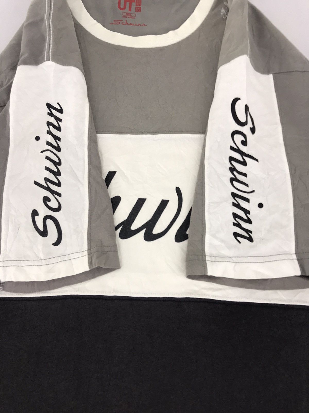 Japanese Brand Schwin Bicycle Brand Spell Out Tee T-shirt Side Tape Size US XXL / EU 58 / 5 - 4 Thumbnail