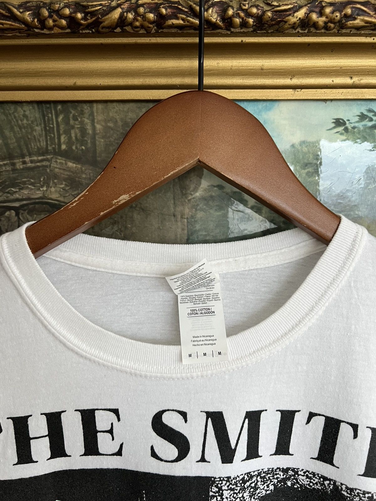 Band Tees Vintage 2000s The Smiths White Tee (Stone Roses) Size US M / EU 48-50 / 2 - 9 Thumbnail