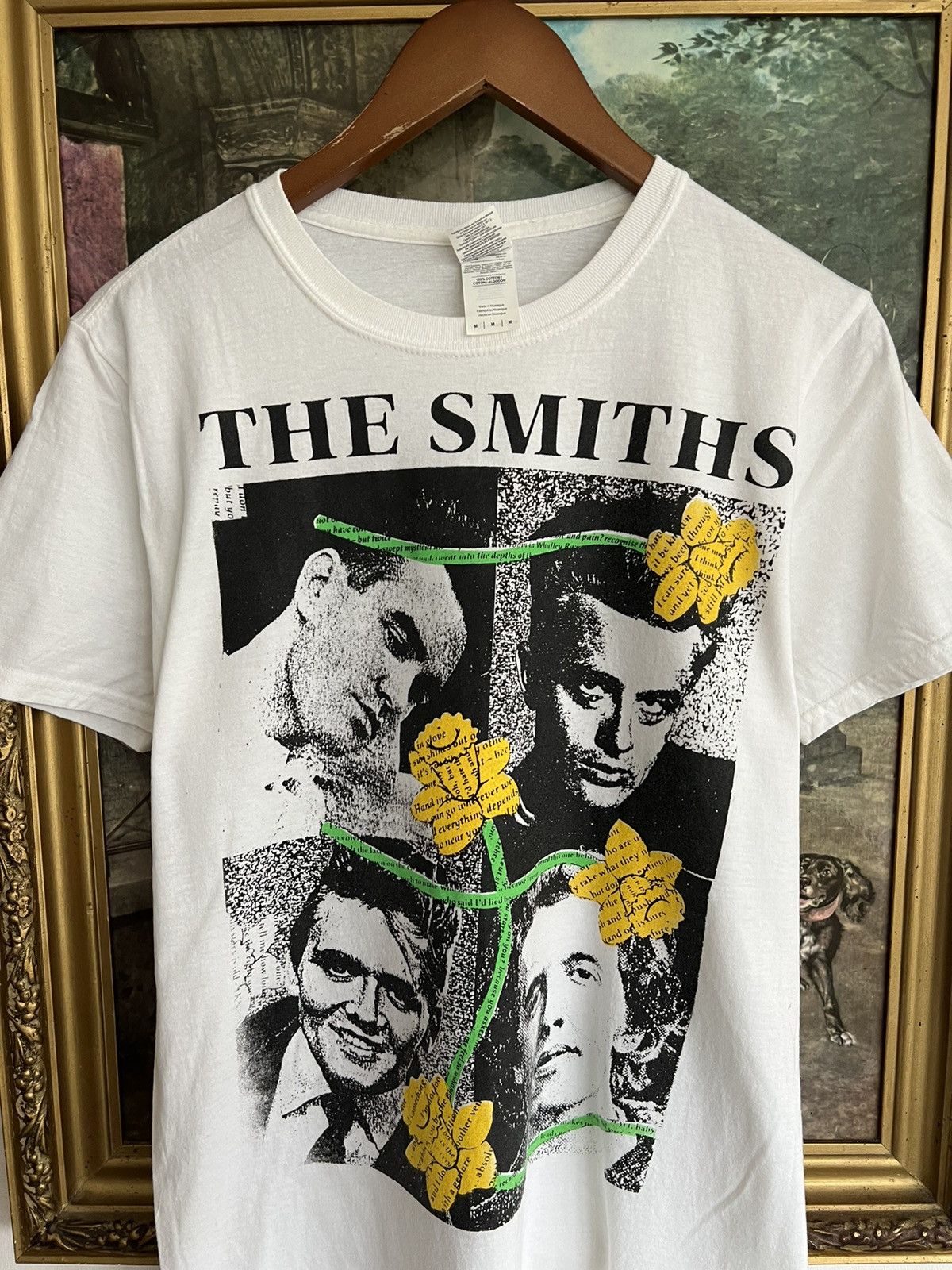 Band Tees Vintage 2000s The Smiths White Tee (Stone Roses) Size US M / EU 48-50 / 2 - 3 Thumbnail