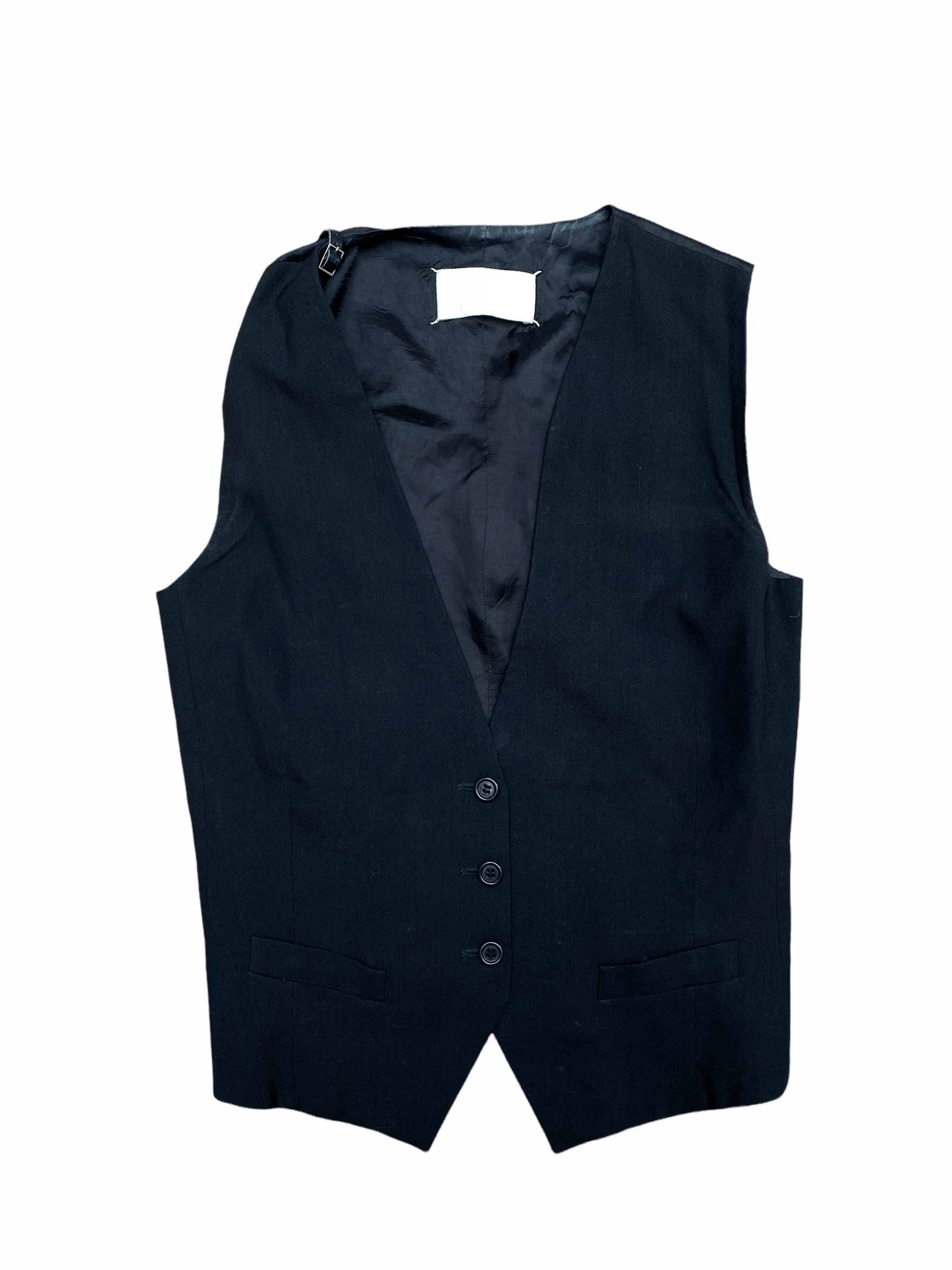 image of Maison Margiela Ss 2008 Black Waistcoat Vest, Men's (Size XS)