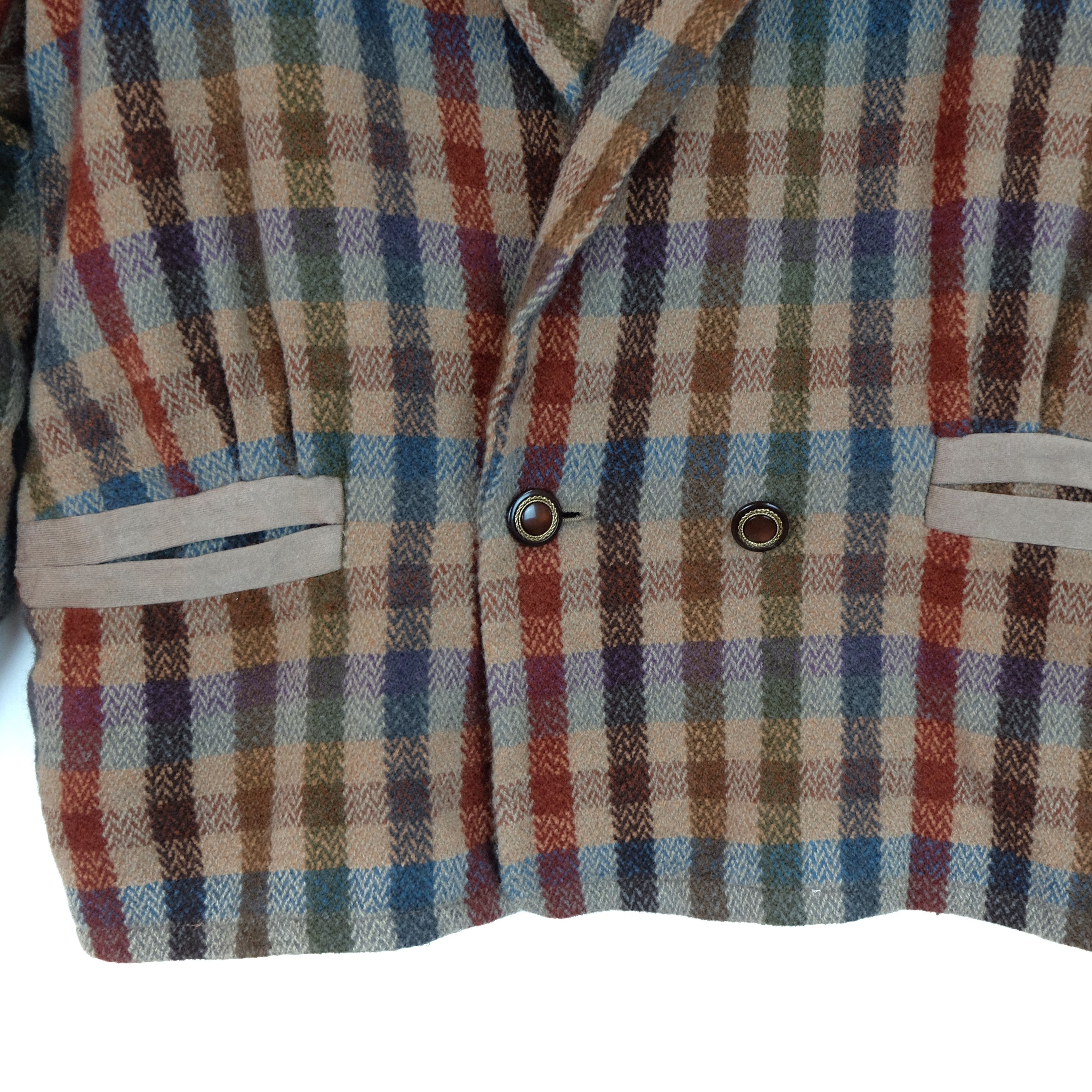 Japanese Brand LUMIERE MODE Check Smart Casual Blazer Coat Size XL / US 12-14 / IT 48-50 - 4 Thumbnail