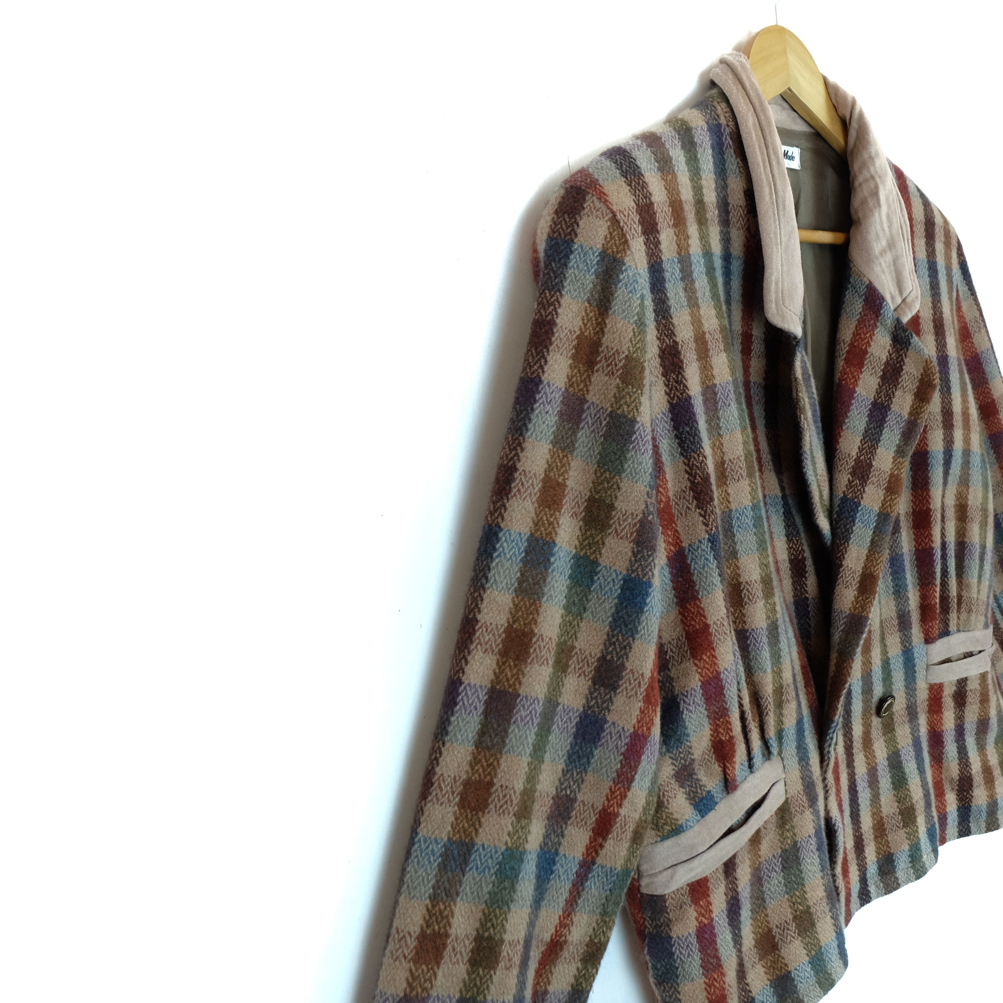 Japanese Brand LUMIERE MODE Check Smart Casual Blazer Coat Size XL / US 12-14 / IT 48-50 - 5 Thumbnail