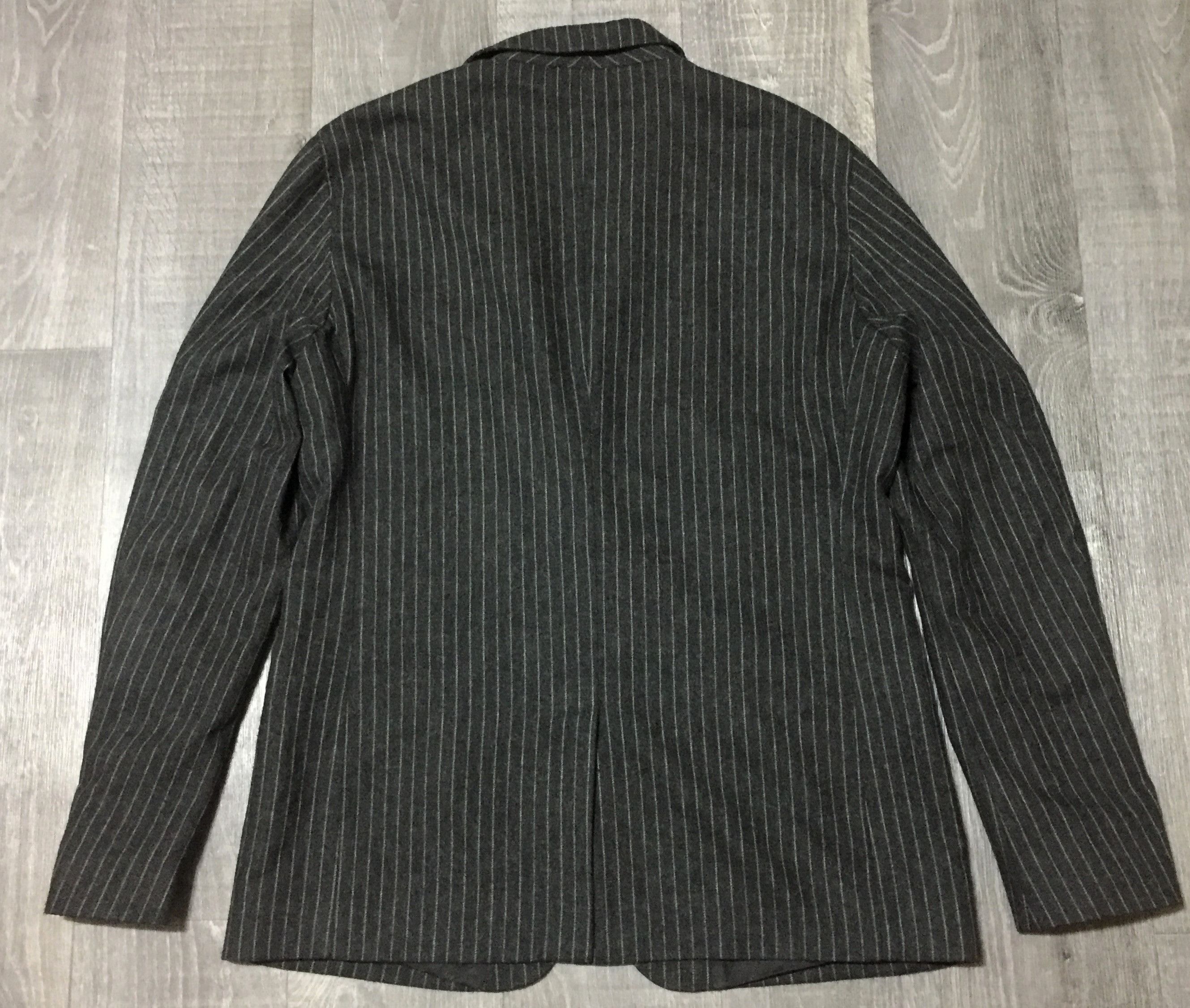 Dolce & Gabbana Dolce & Gabbana Virgin Wool Striped Blazer Jacket Size 52R - 3 Thumbnail