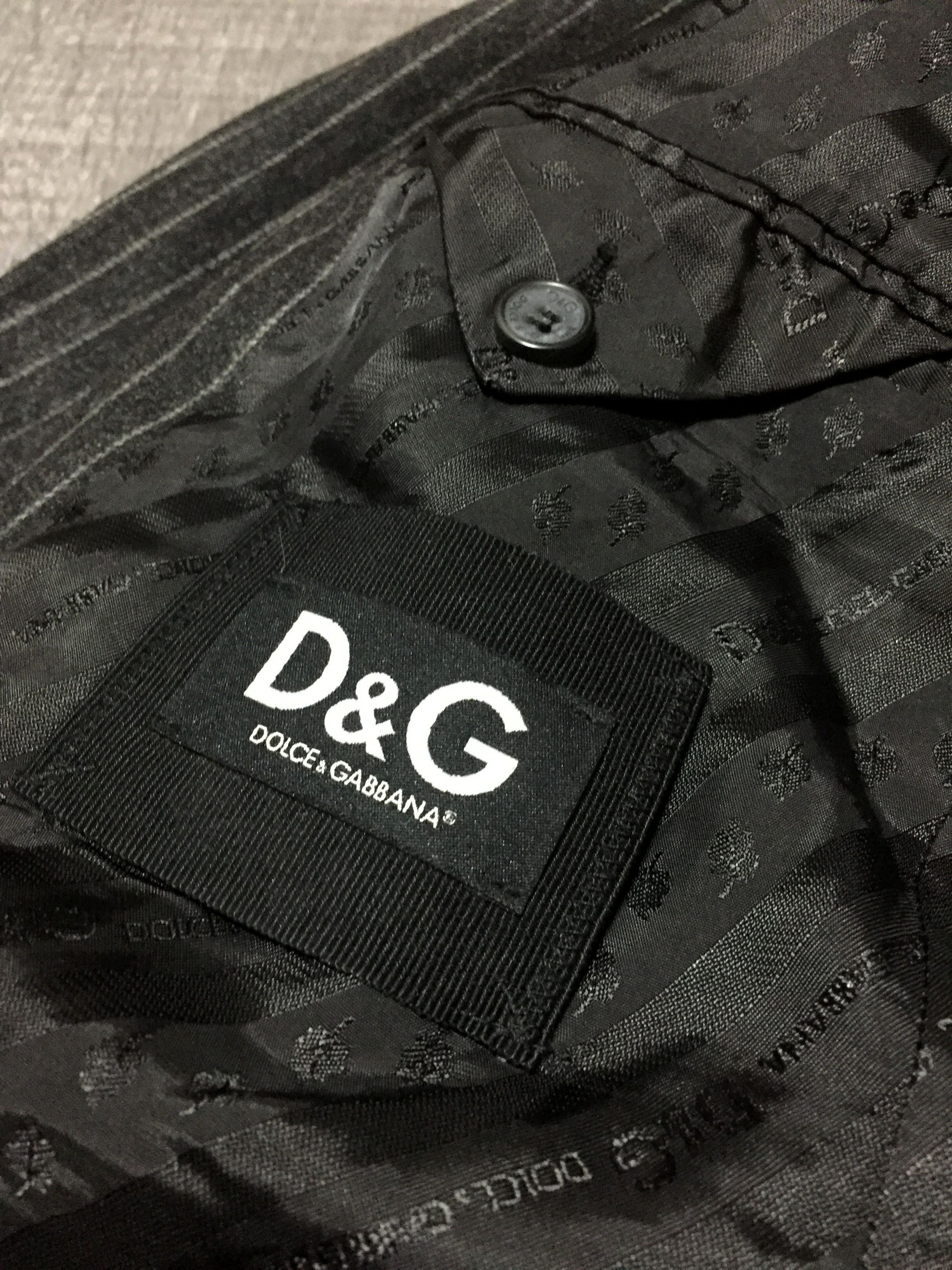 Dolce & Gabbana Dolce & Gabbana Virgin Wool Striped Blazer Jacket Size 52R - 6 Thumbnail