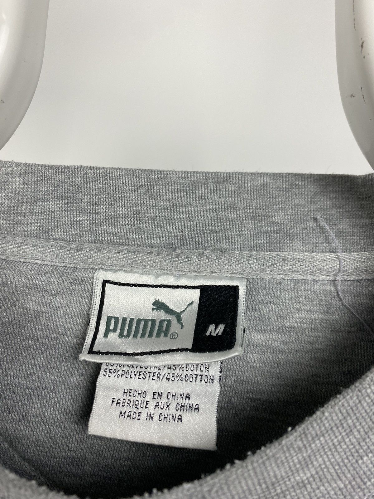 NBA New York Knicks vintage Puma grey sweatshirt NBA thrashed Size US M / EU 48-50 / 2 - 7 Thumbnail