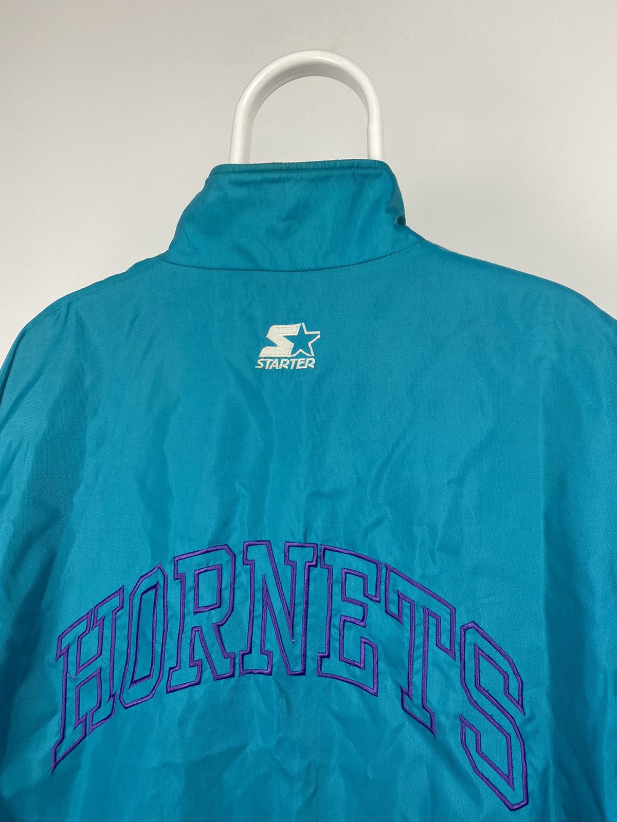 NBA × Starter × Vintage Charlotte Hornets Vintage big logo starter half zip jacket Size US L / EU 52-54 / 3 - 5 Thumbnail