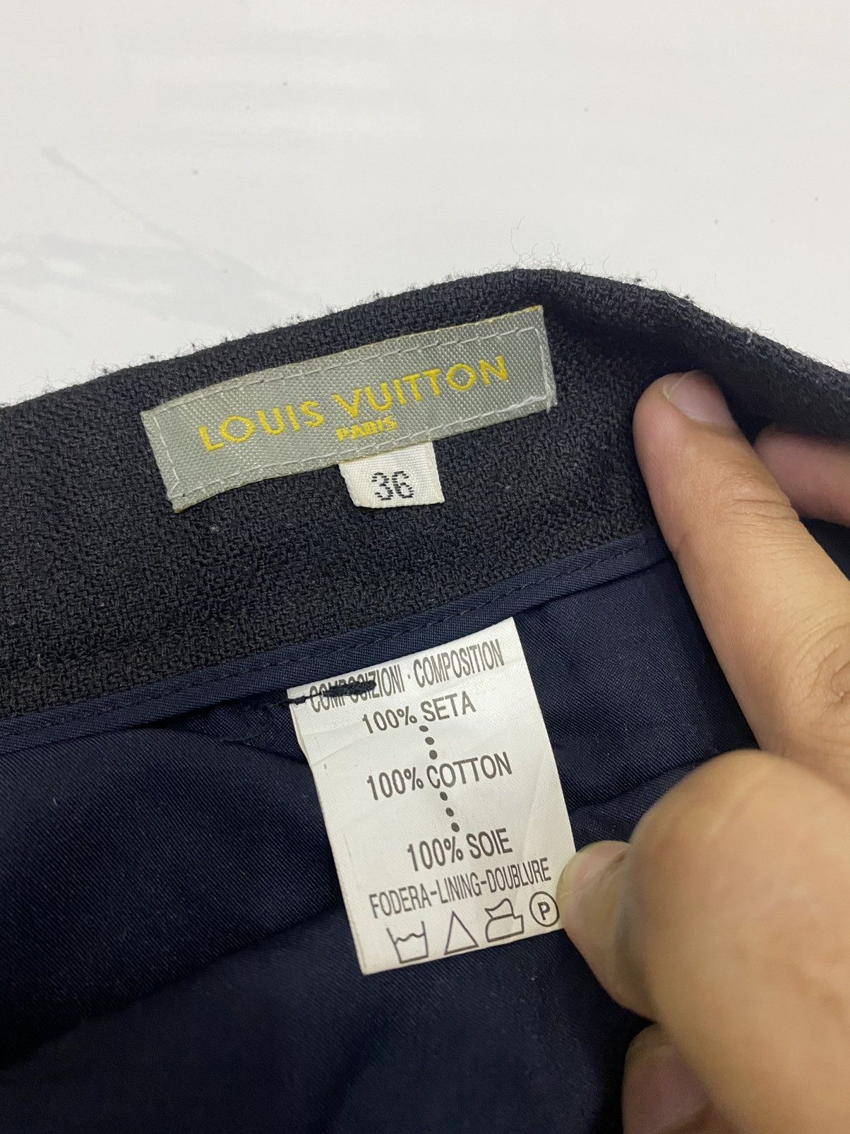 Designer × Vintage VINTAGE LOUIS VUITTON CLASSIC SS08 WOOL TROUSERS PANTS Size US 35 - 9 Thumbnail