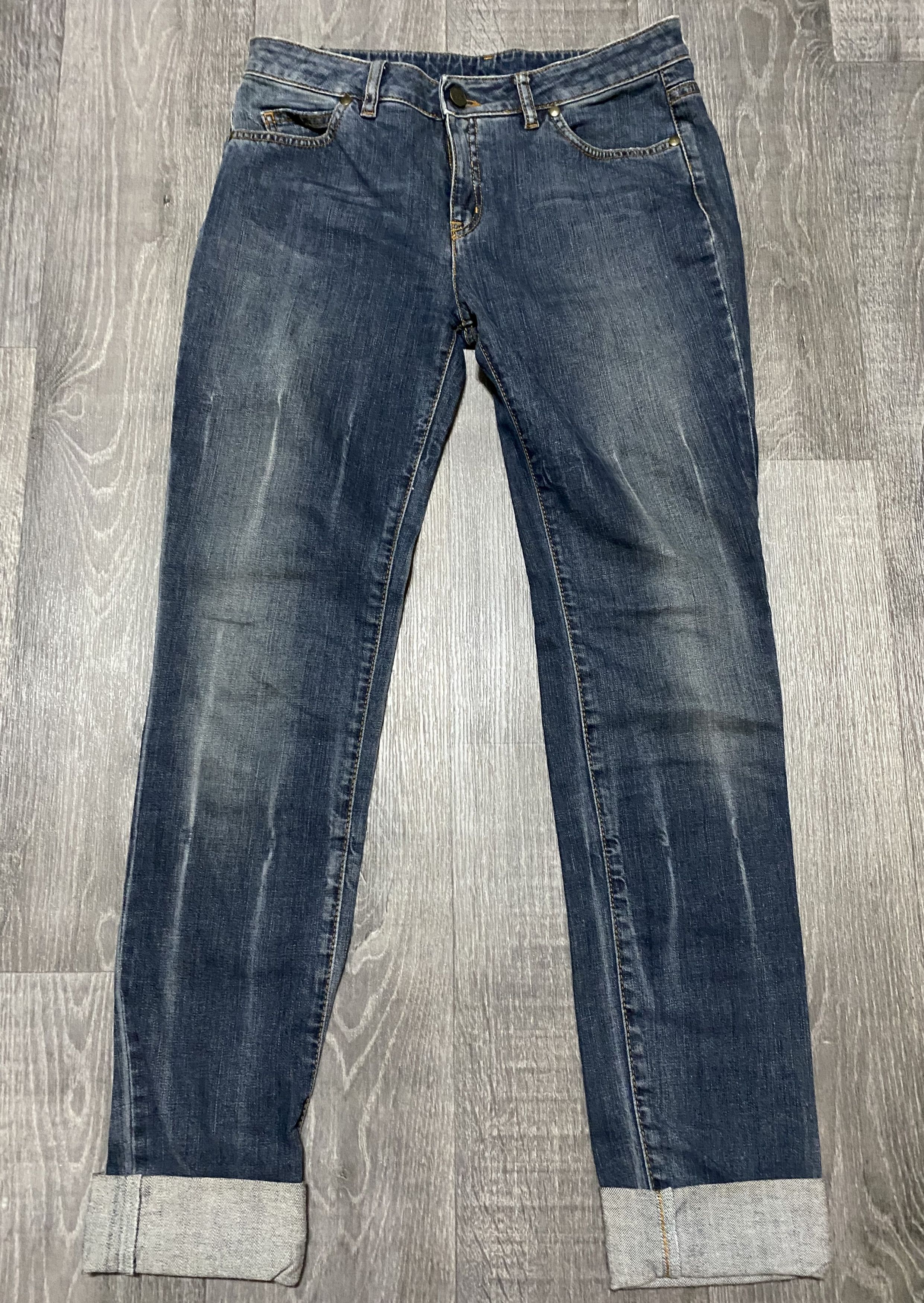 McQ Alexander McQueen Alexander Mcqueen Washed Jeans Denim Embroidered Vintage Size 27" / US 4 / IT 40 - 5 Thumbnail