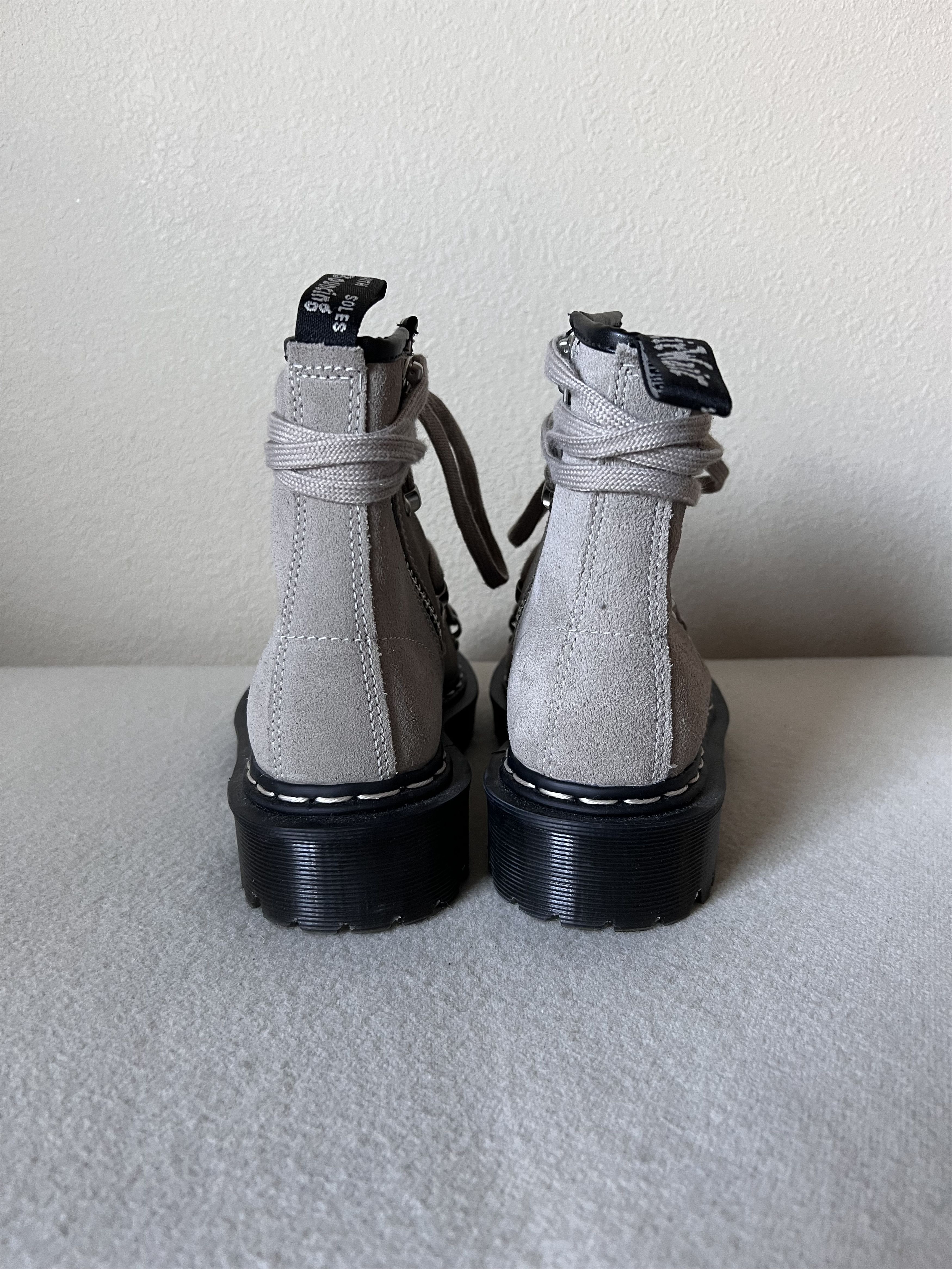 Dr. Martens × Rick Owens Rick Owens Dr. Martens 1460 Bex Suede Boots in Beige Size US 6 / IT 36 - 5 Thumbnail