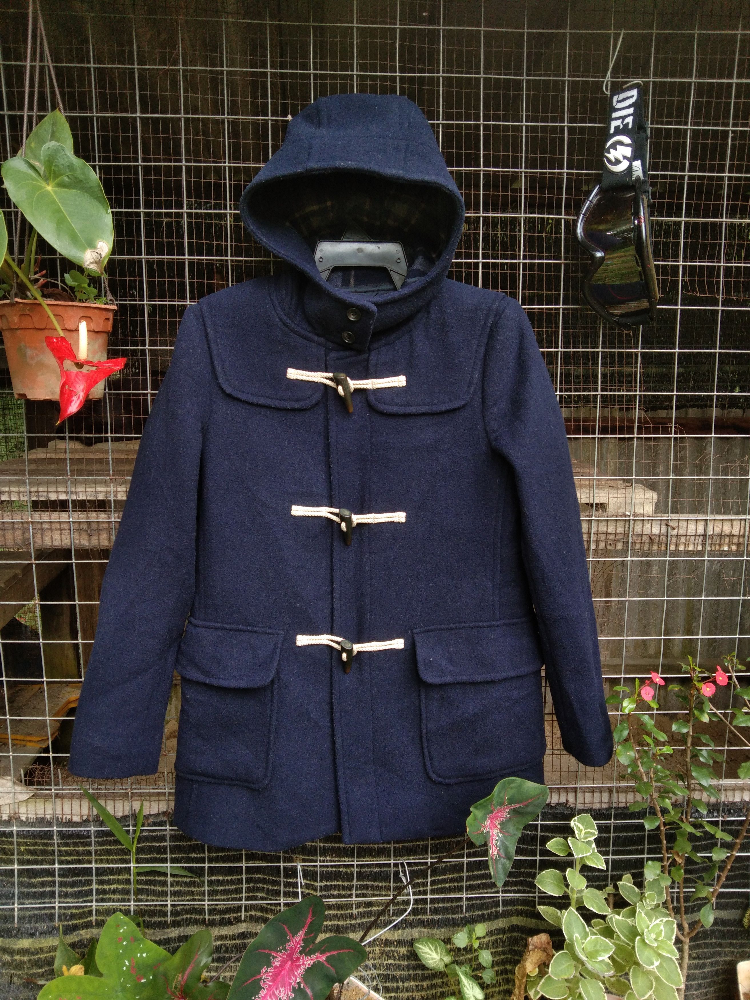 Japanese Brand × Uniqlo UNIQLO NAVY BLUE WOOL DUFFLE COAT Size US S / EU 44-46 / 1 - 8 Thumbnail