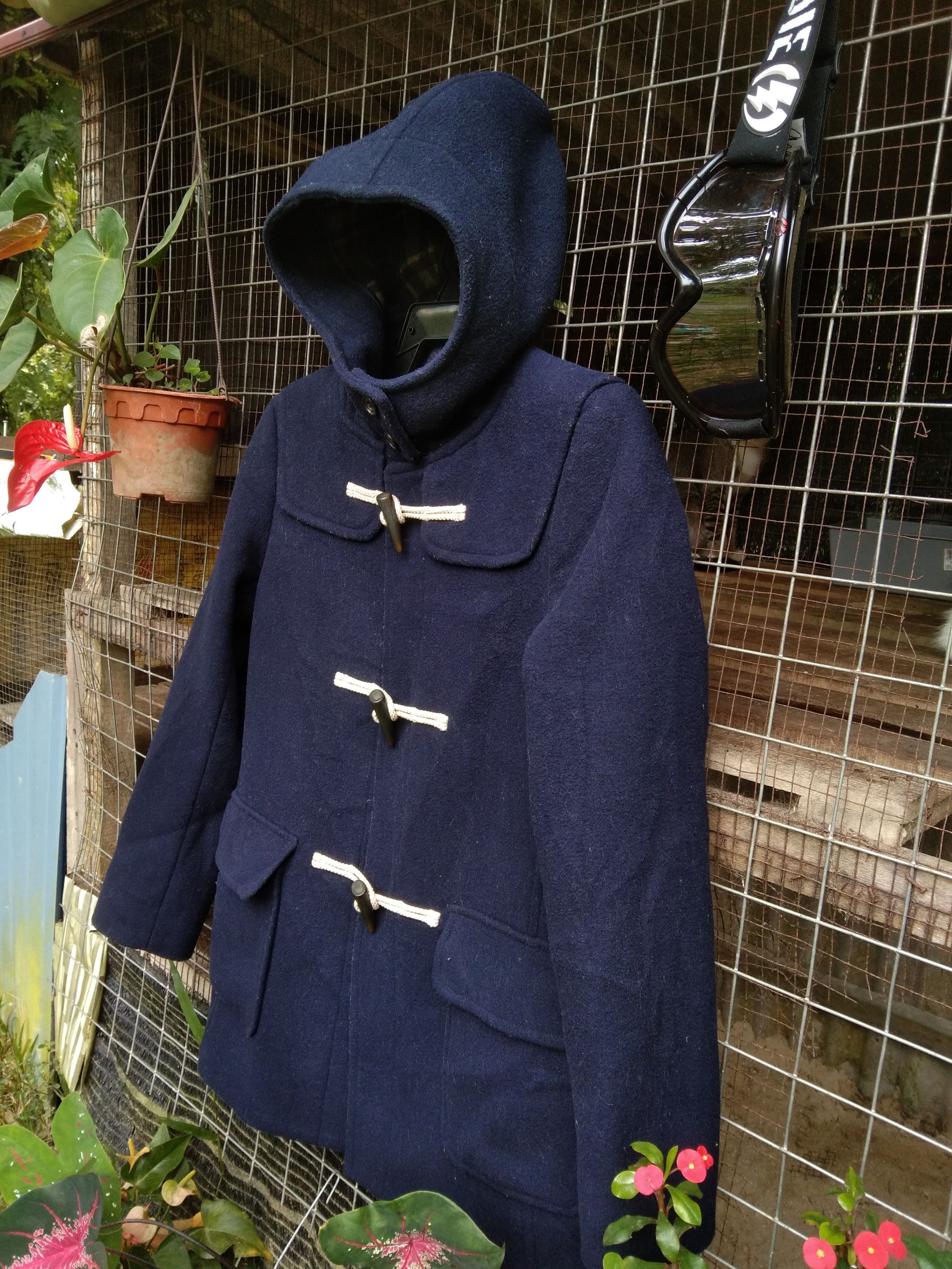 Japanese Brand × Uniqlo UNIQLO NAVY BLUE WOOL DUFFLE COAT Size US S / EU 44-46 / 1 - 7 Thumbnail