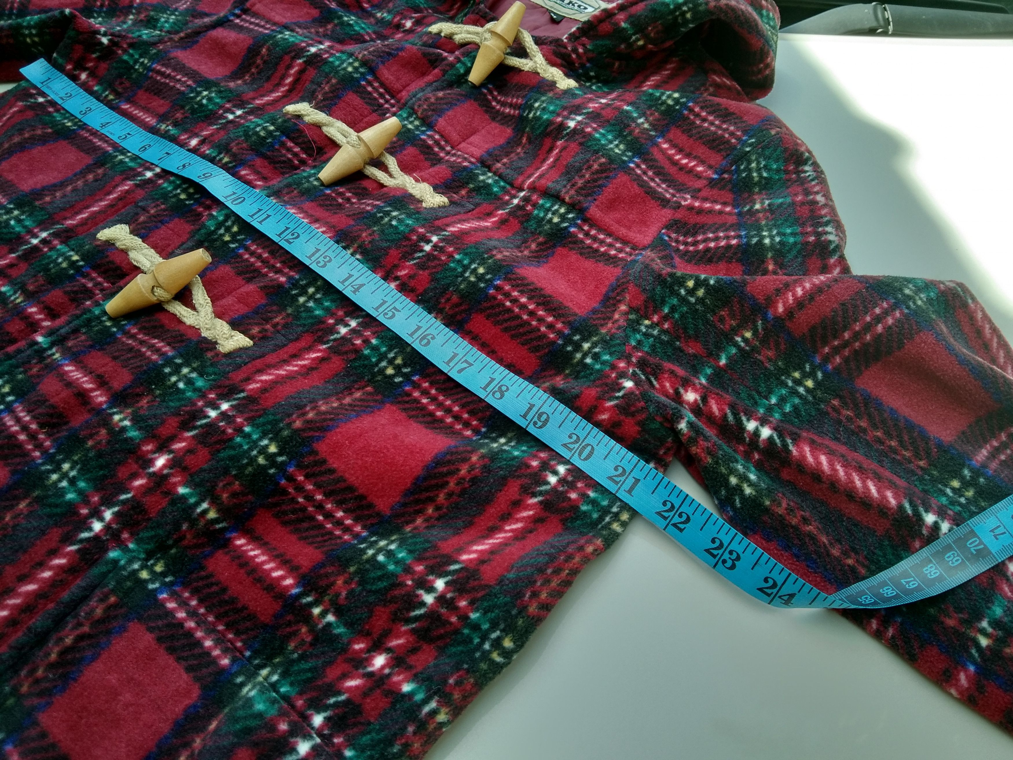 Japanese Brand VINTAGE PIKO PLAID DUFFLE COAT Size US M / EU 48-50 / 2 - 14 Thumbnail