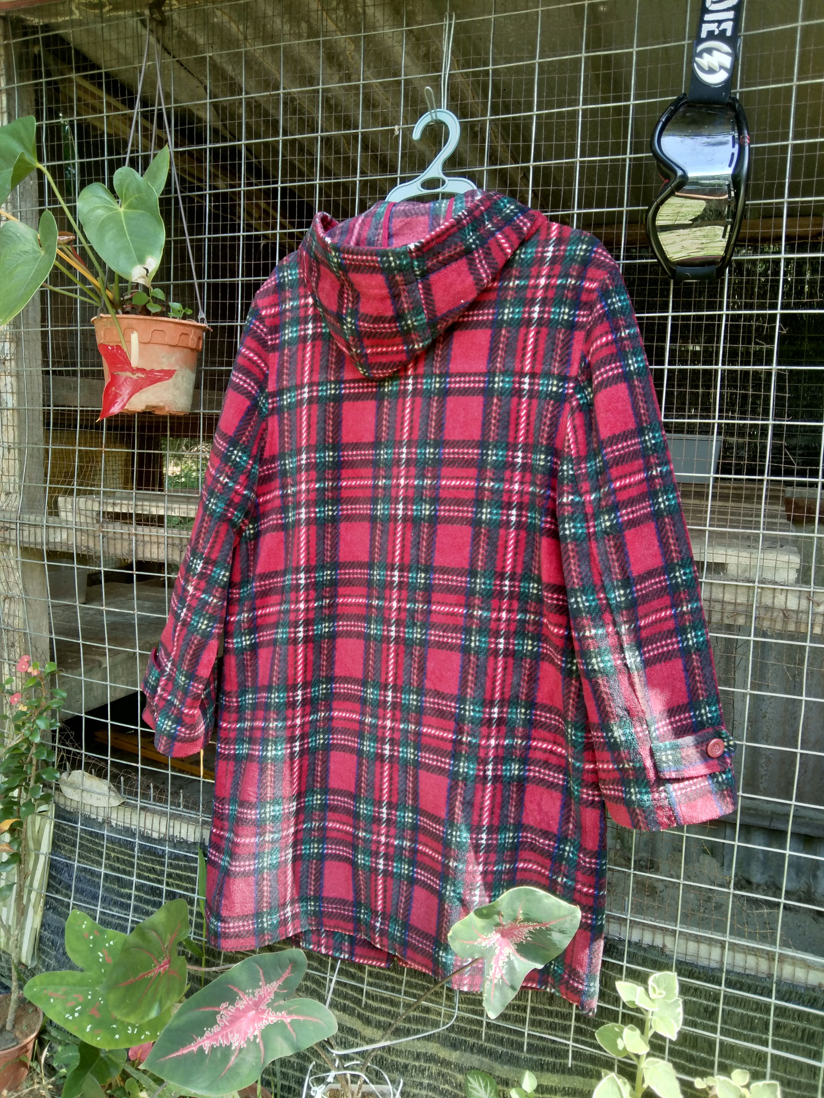 Japanese Brand VINTAGE PIKO PLAID DUFFLE COAT Size US M / EU 48-50 / 2 - 7 Thumbnail