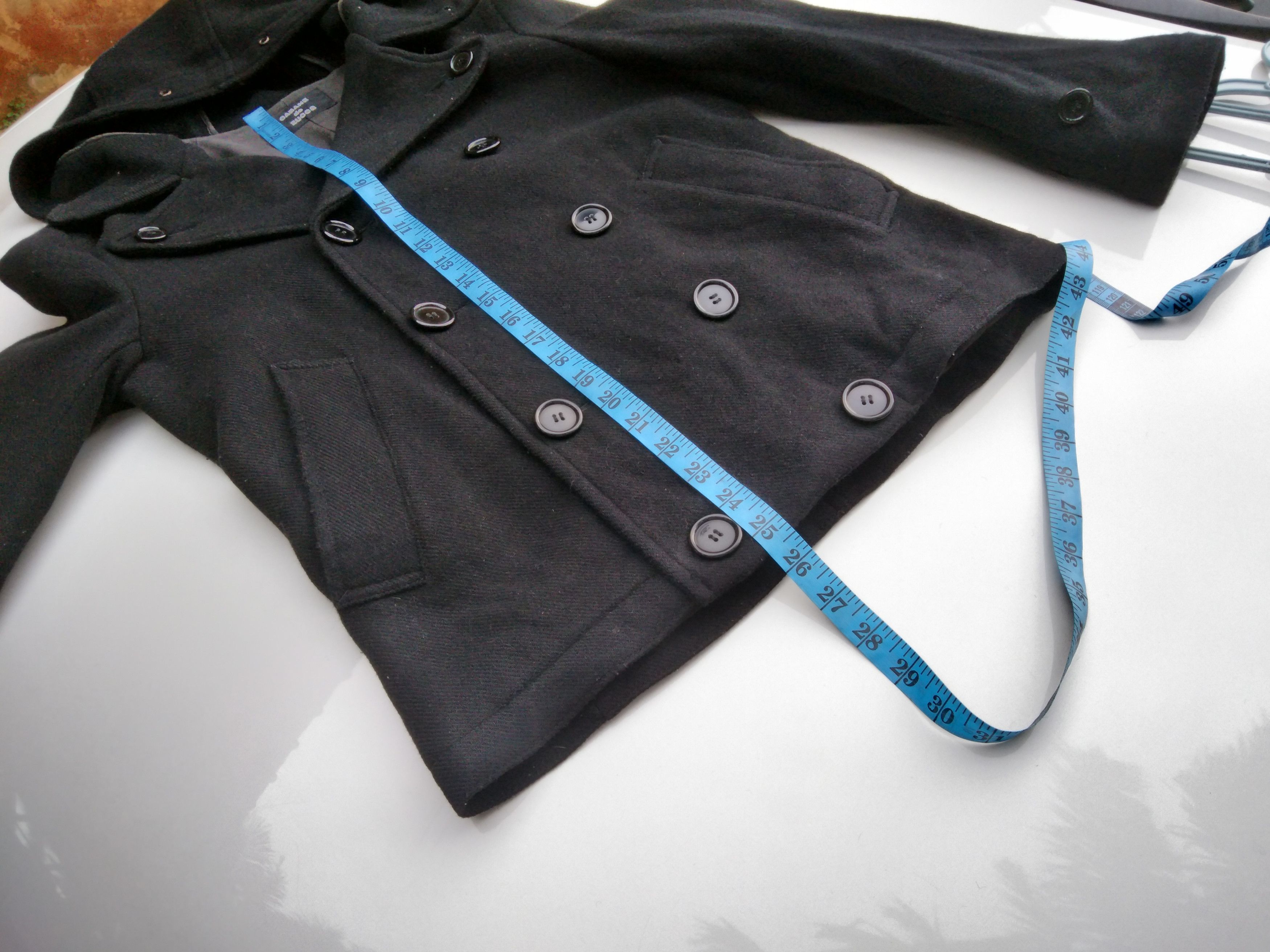 CABANE de ZUCCa × Issey Miyake CABANE DE ZUCCA DOUBLE BREAST WOOL COAT Size US S / EU 44-46 / 1 - 14 Thumbnail