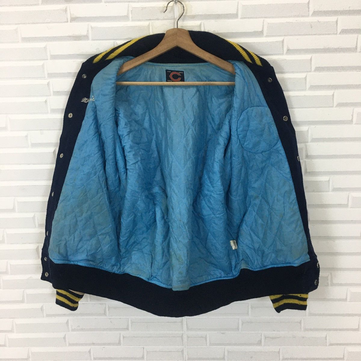 Japanese Brand Japanese UEGAHARA Sleeve Leather Varsity Size US M / EU 48-50 / 2 - 10 Thumbnail