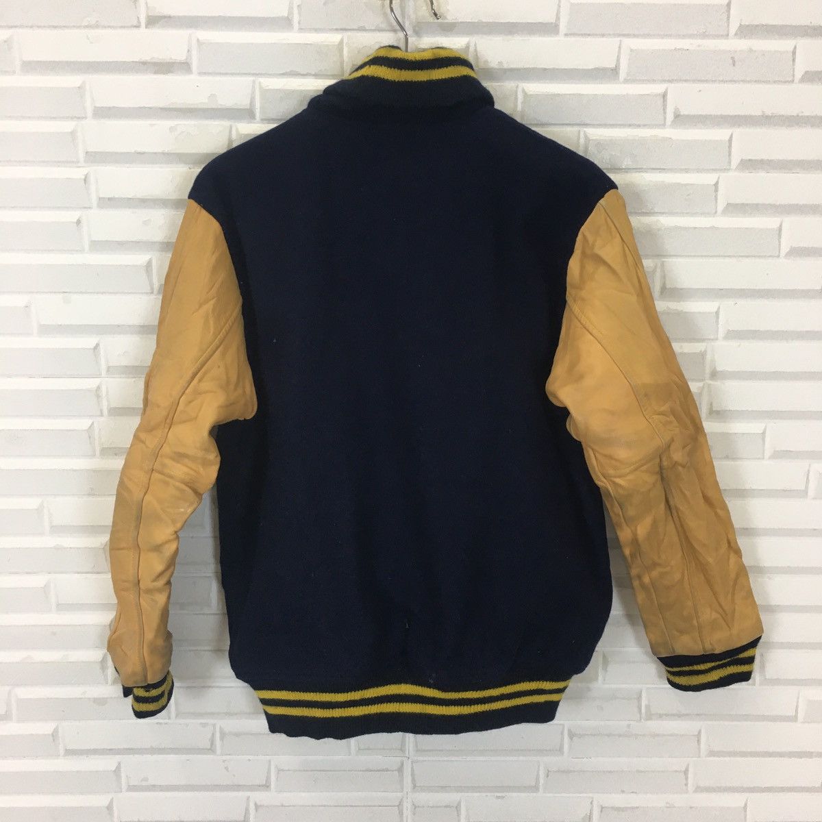 Japanese Brand Japanese UEGAHARA Sleeve Leather Varsity Size US M / EU 48-50 / 2 - 7 Thumbnail