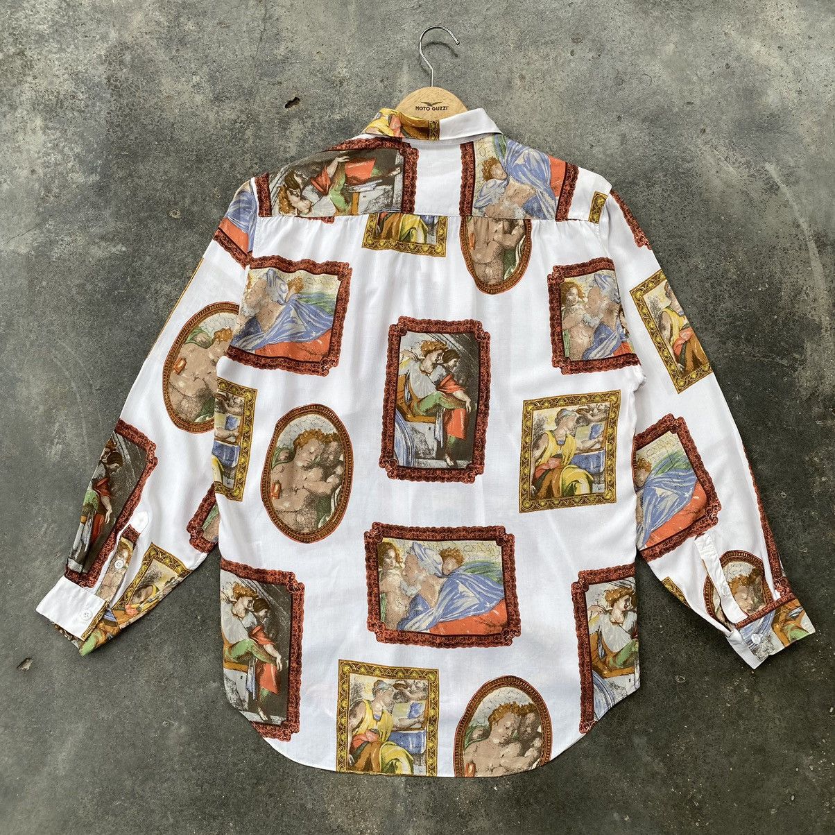 Vintage Vintage Sam Scuri Printed Art Button Ups Rayon Shirt Size US M / EU 48-50 / 2 - 2 Thumbnail