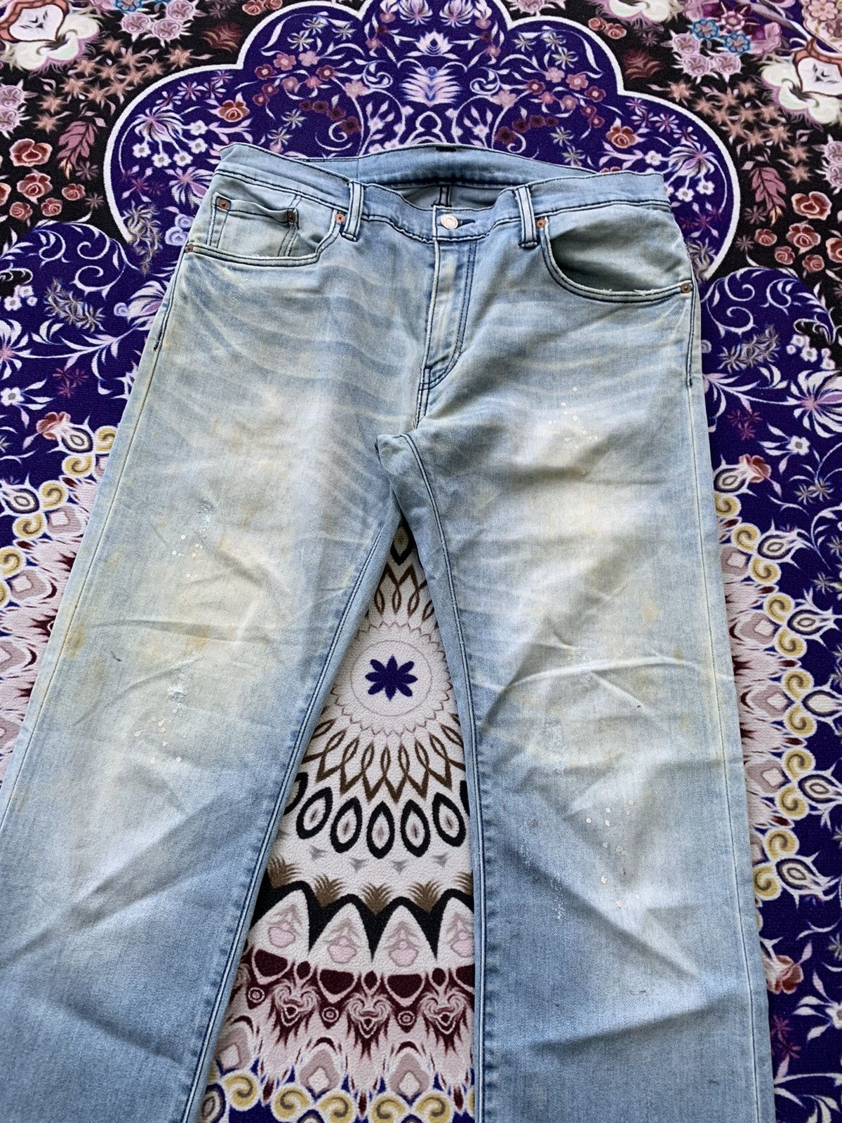 Levi's Vintage Clothing Levis 502 Faded Wash Denim Size US 35 - 4 Thumbnail