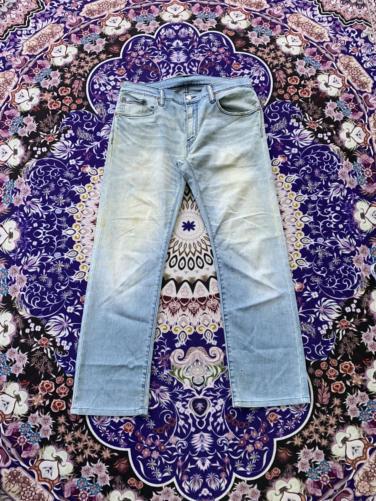 Levi's Vintage Clothing Levis 502 Faded Wash Denim Size US 35 - 1 Thumbnail