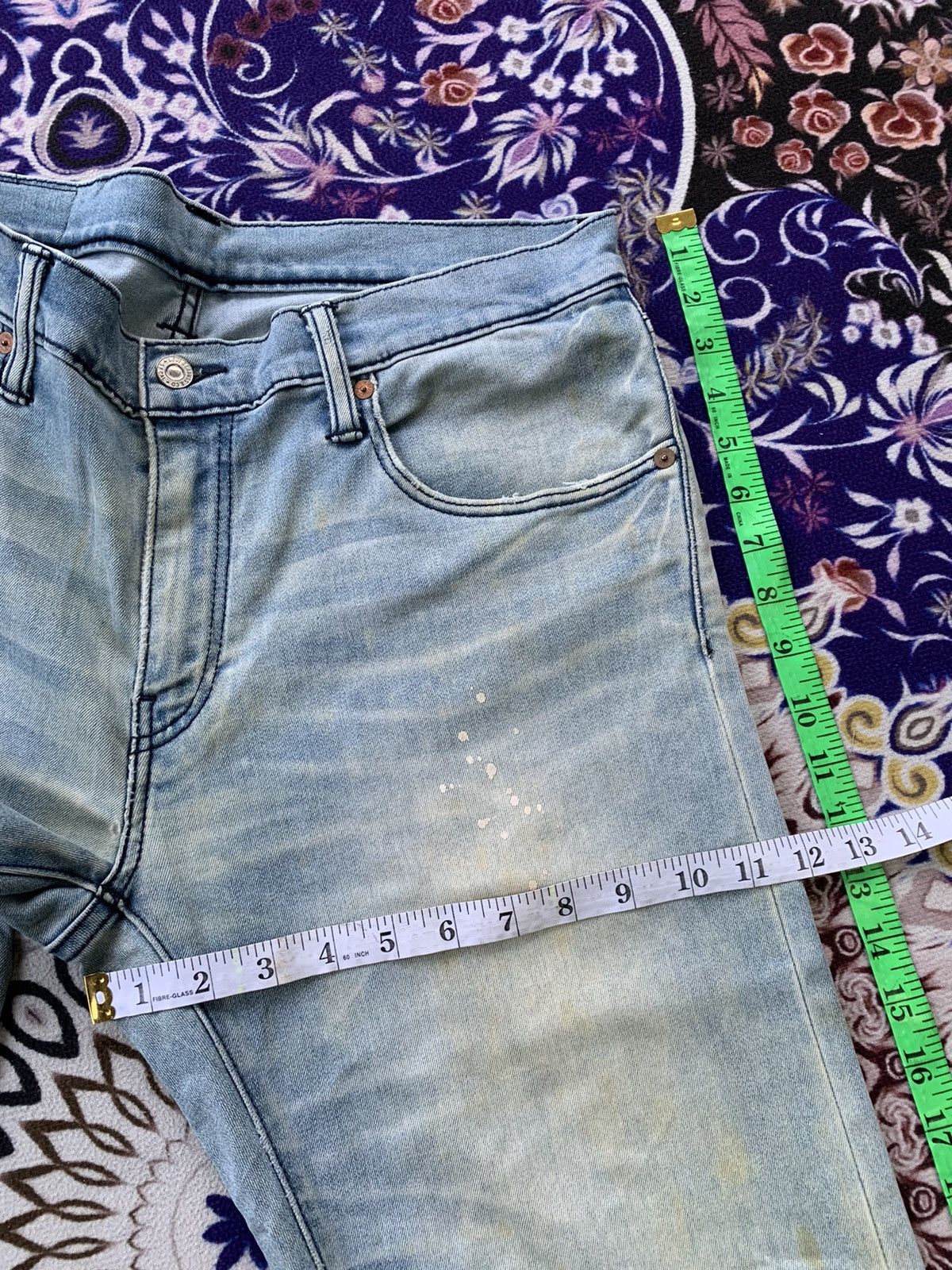 Levi's Vintage Clothing Levis 502 Faded Wash Denim Size US 35 - 17 Thumbnail