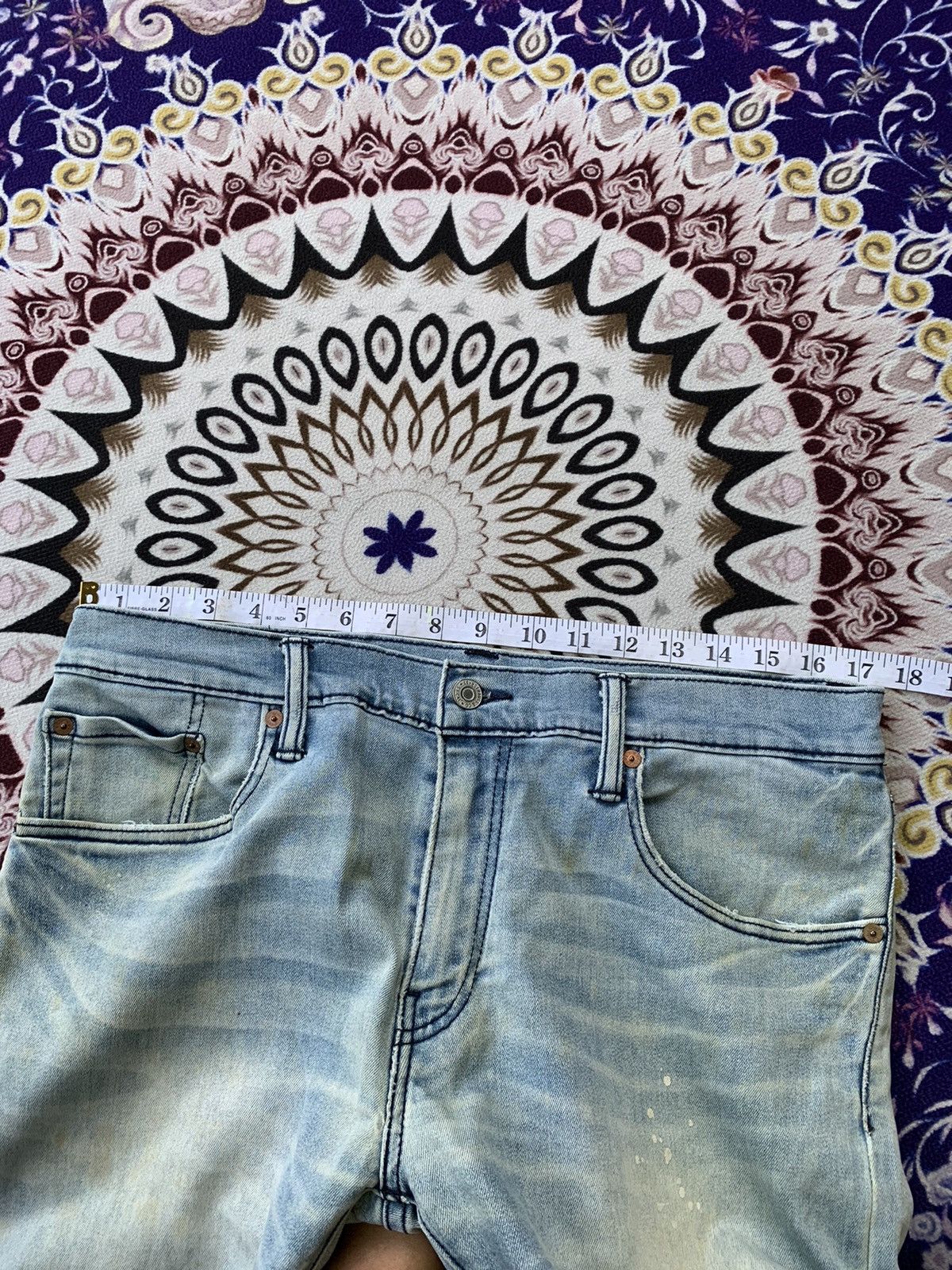 Levi's Vintage Clothing Levis 502 Faded Wash Denim Size US 35 - 16 Thumbnail