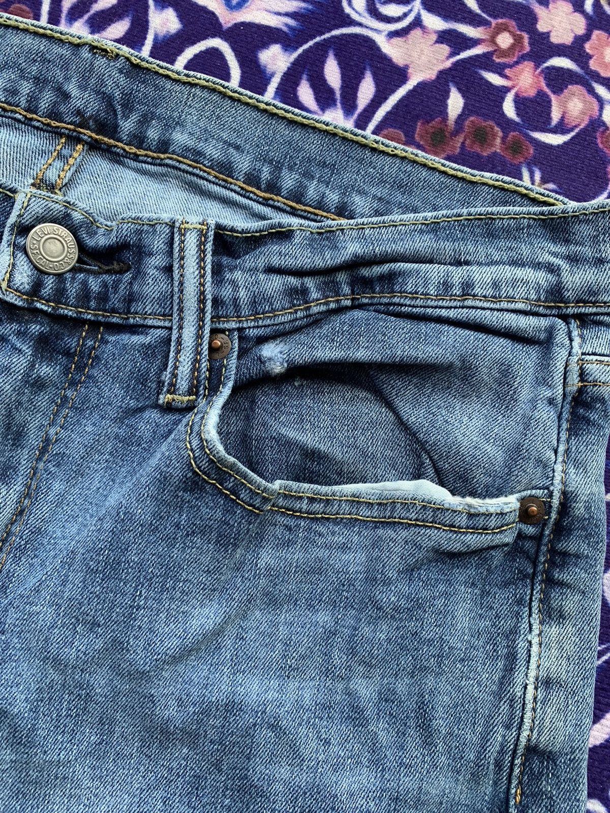 Other Levis Single R Faded Wash Denim Size US 34 / EU 50 - 4 Thumbnail