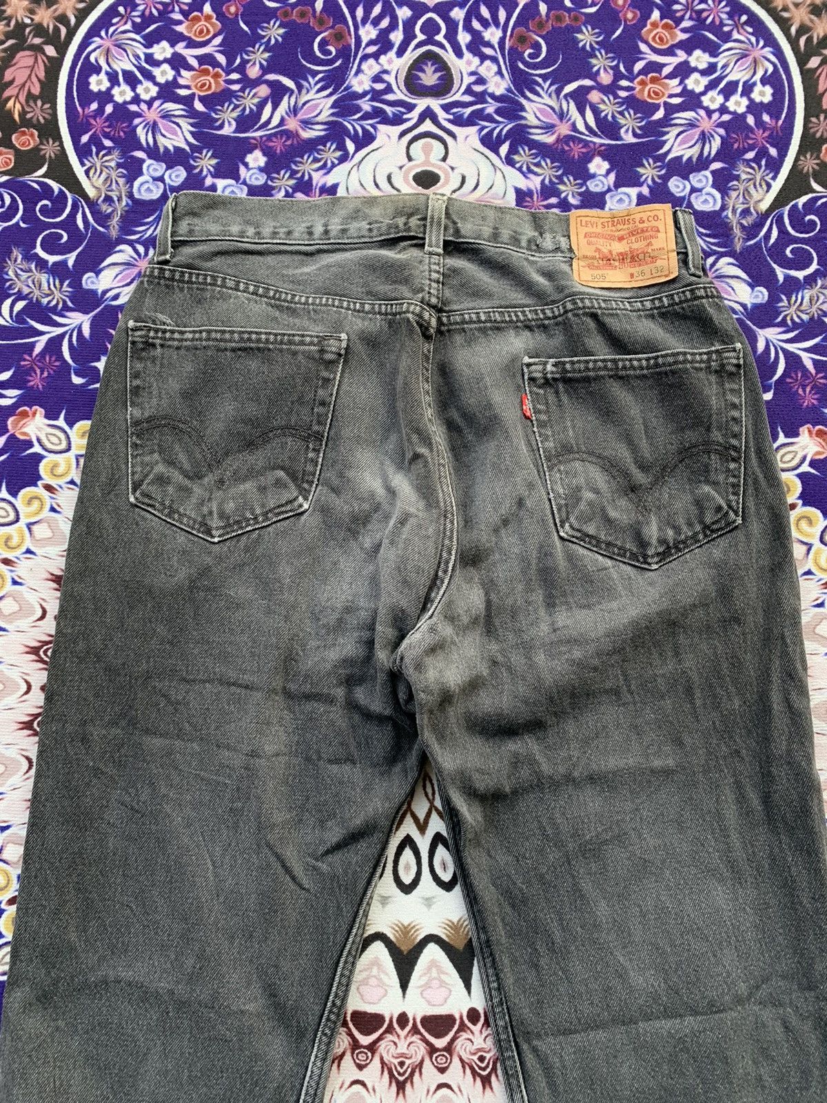 If Six Was Nine Vintage Levis 505 Faded Wash Denim Size US 34 / EU 50 - 11 Thumbnail