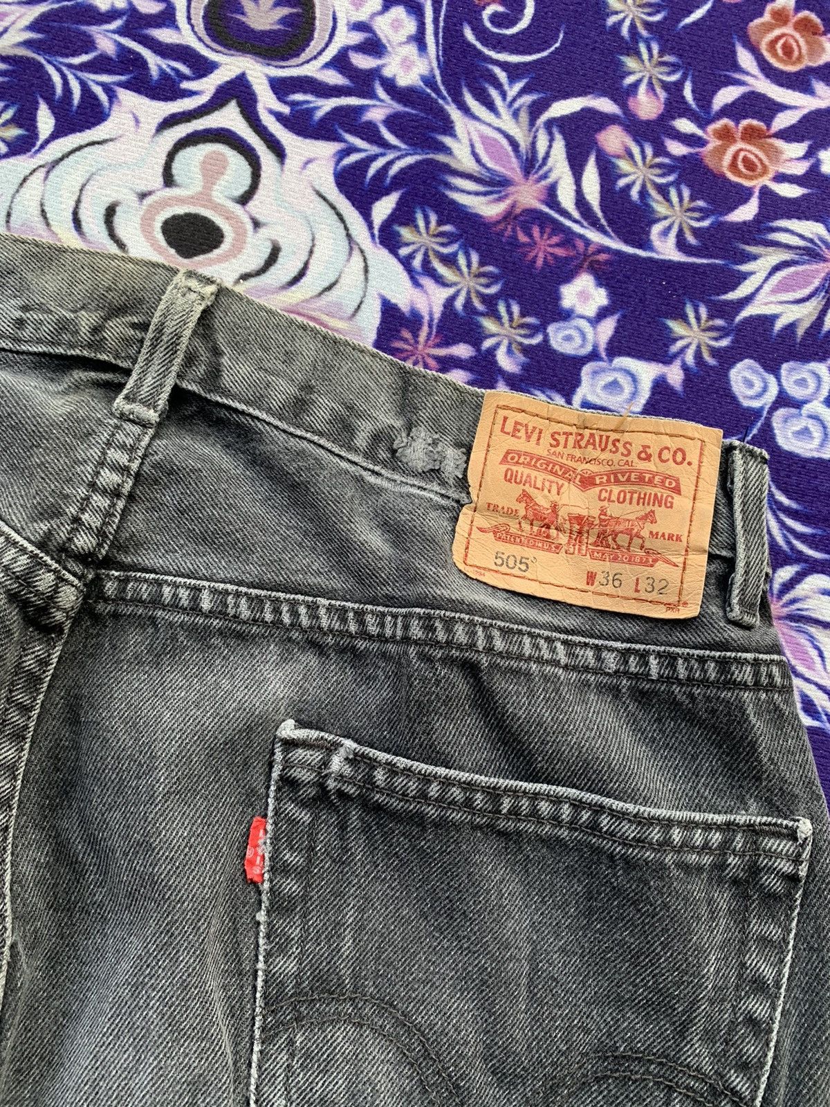 If Six Was Nine Vintage Levis 505 Faded Wash Denim Size US 34 / EU 50 - 12 Thumbnail