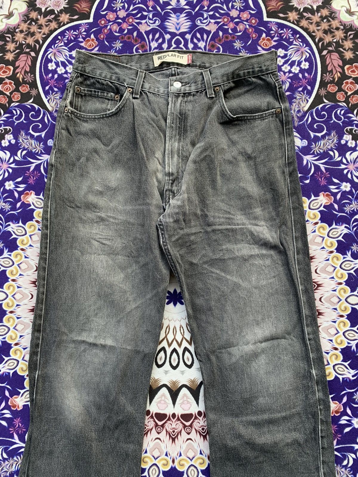 If Six Was Nine Vintage Levis 505 Faded Wash Denim Size US 34 / EU 50 - 4 Thumbnail