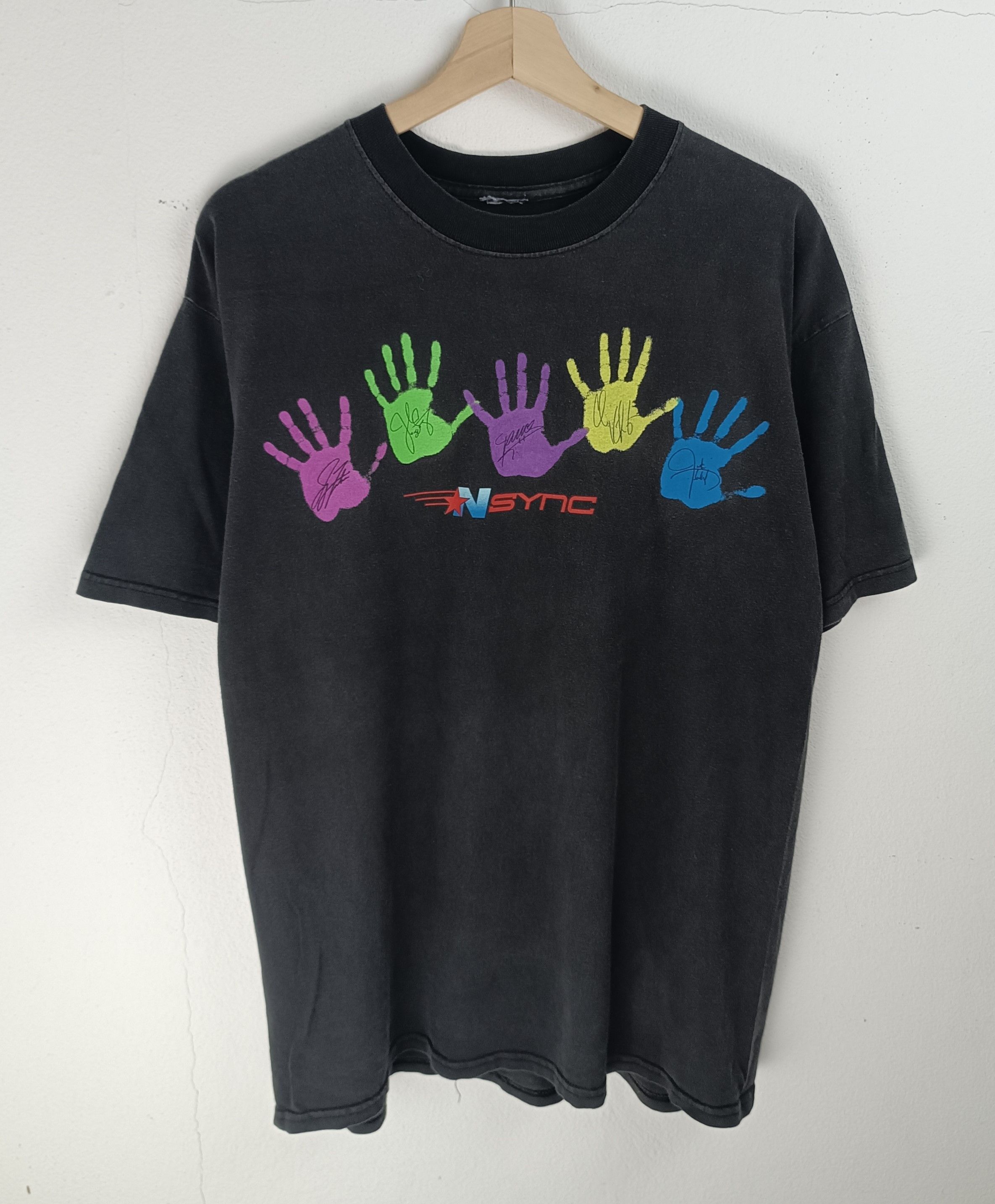 Band Tees VINTAGE Y2K NSYNC PLANET HOLLYWOOD (backstreet westlife) Size US L / EU 52-54 / 3 - 3 Thumbnail